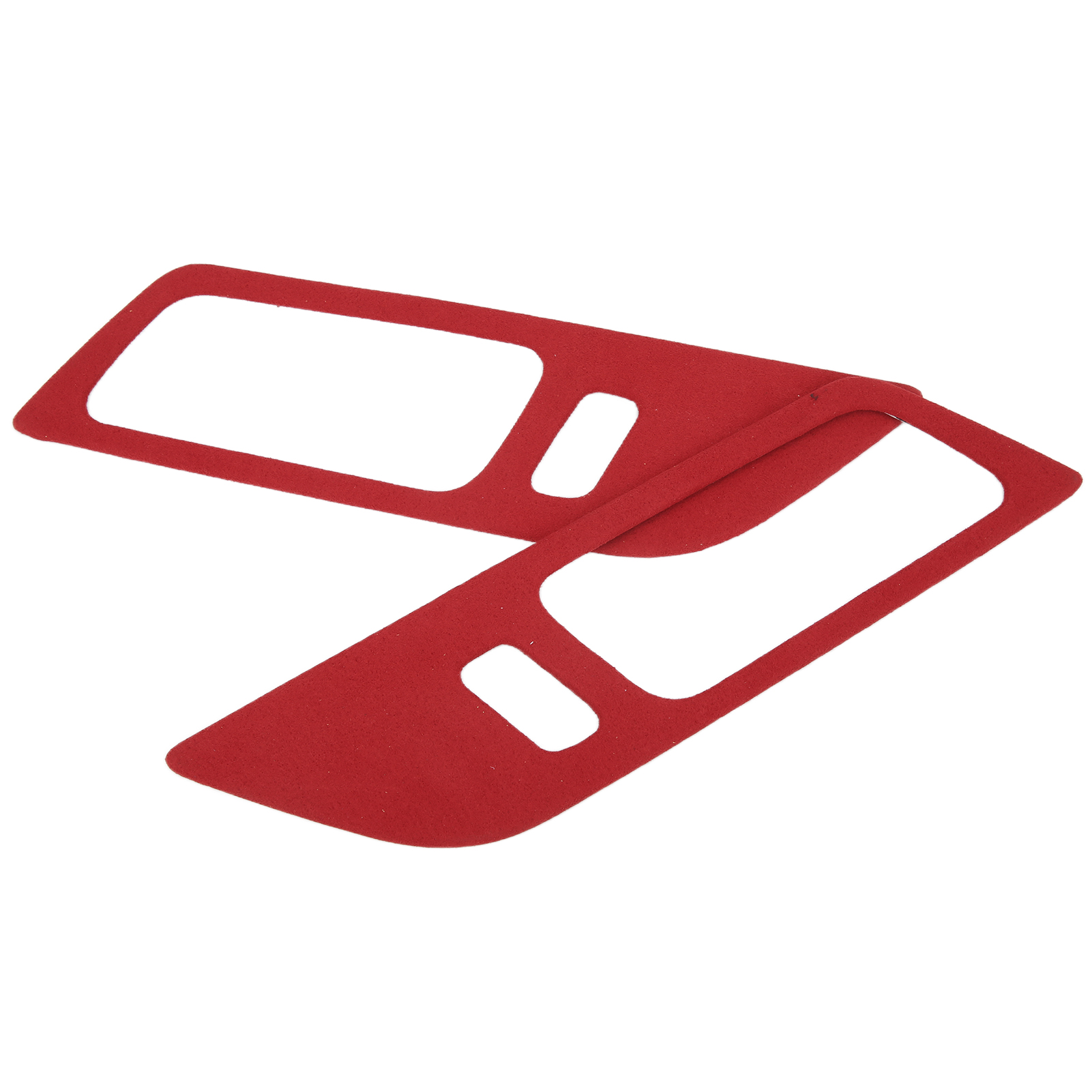 2 Türgriffrahmen-aufkleber In Wildlederoptik Für Ford Mustang 2015-2021, Rot, Fahrerseite