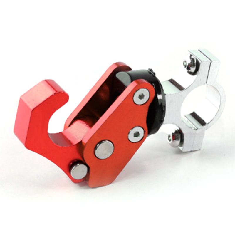Robuster, Klappbarer Haken Aus Aluminiumlegierung, Geeignet Für Schwere Lasten, Für Motorrad, Roller, Fahrrad, Rot