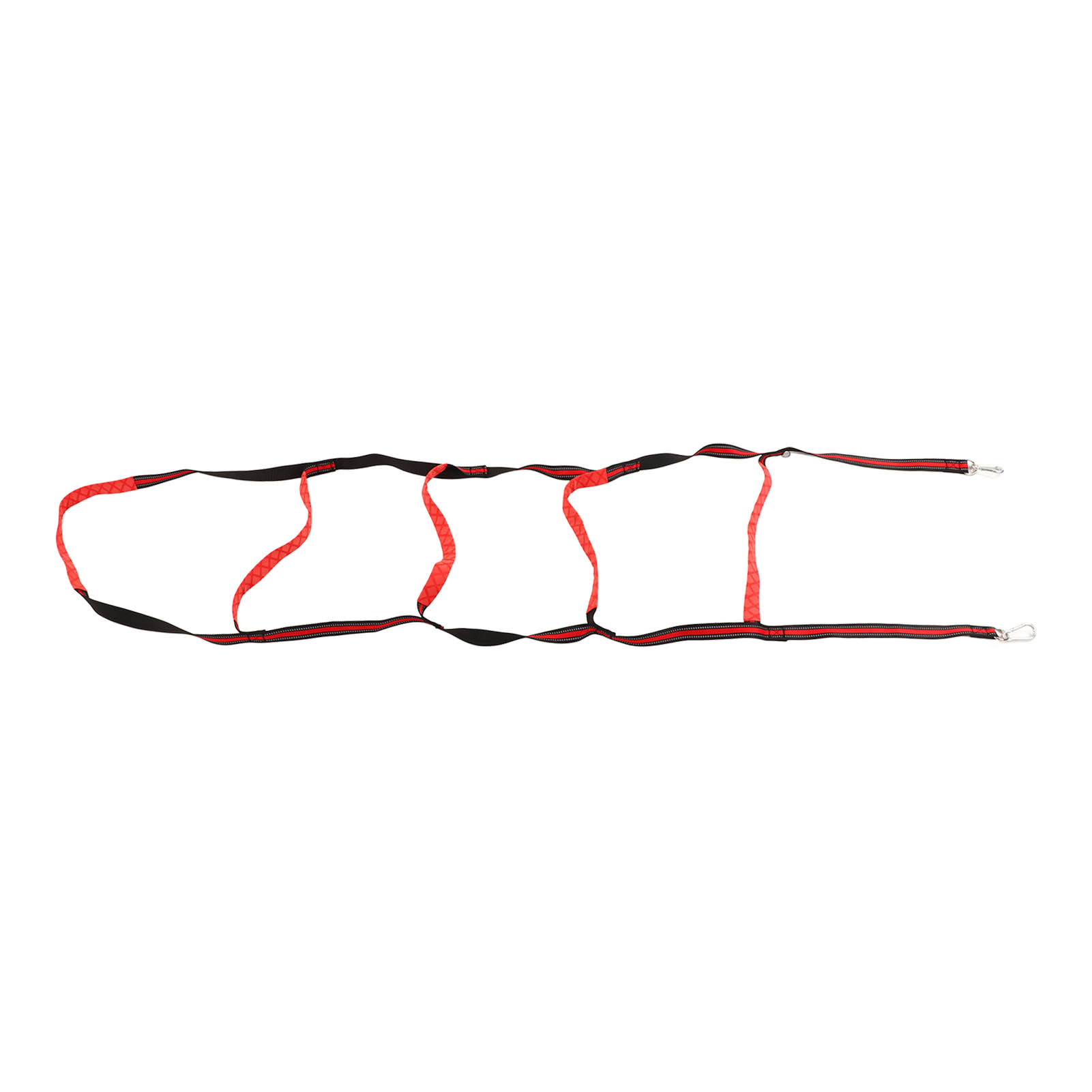 Tragbare 5-stufige Boots-strickleiter, Badeleiter Mit Karabiner, Universell Für Schlauchboote, Kajaks Und Beiboote, Rot