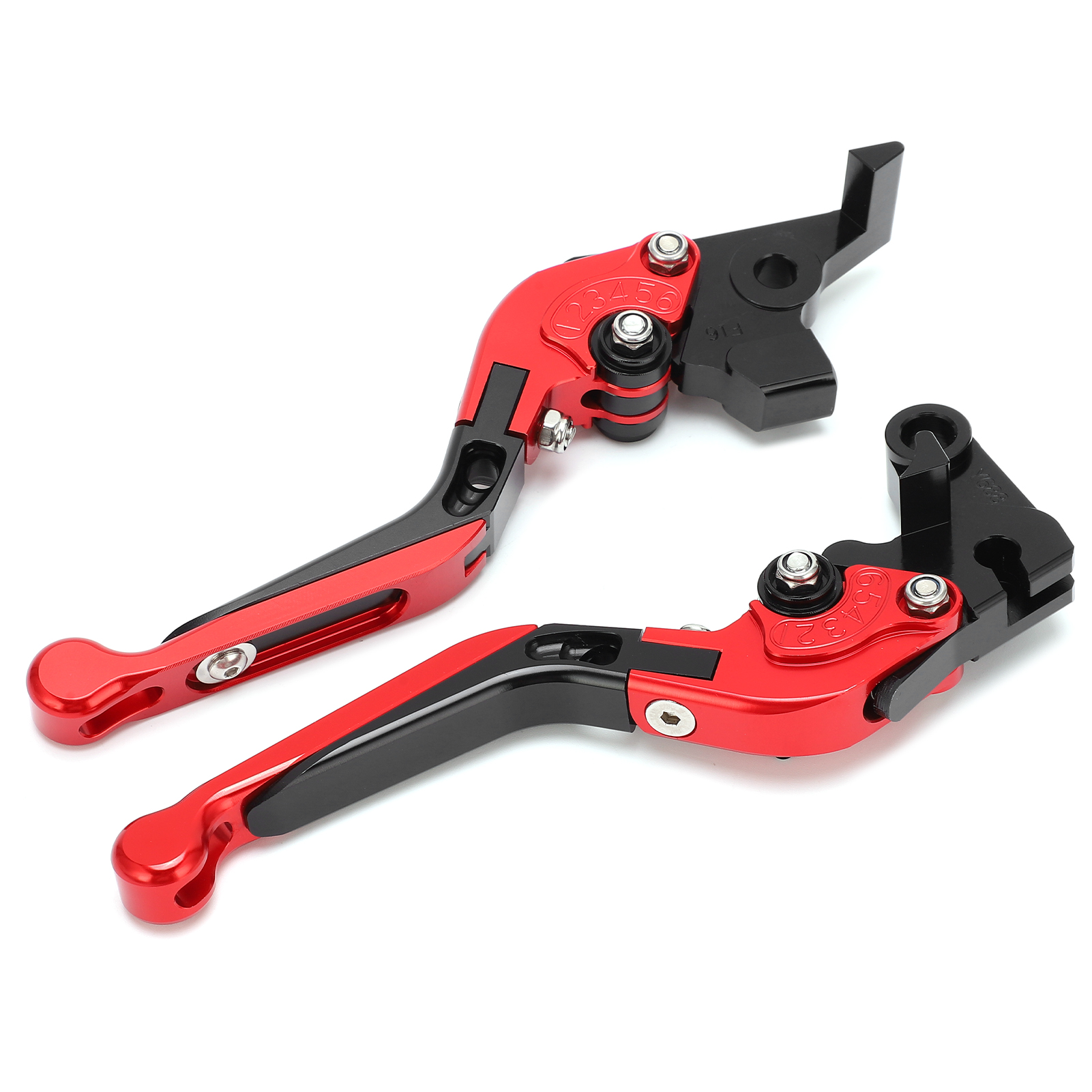 Verstellbarer, Zweiteiliger, Cnc-gefräster Kupplungs- Und Bremshebel Aus Aluminiumlegierung Für Yamaha Xj6 Diversion 2009-2015, Rot