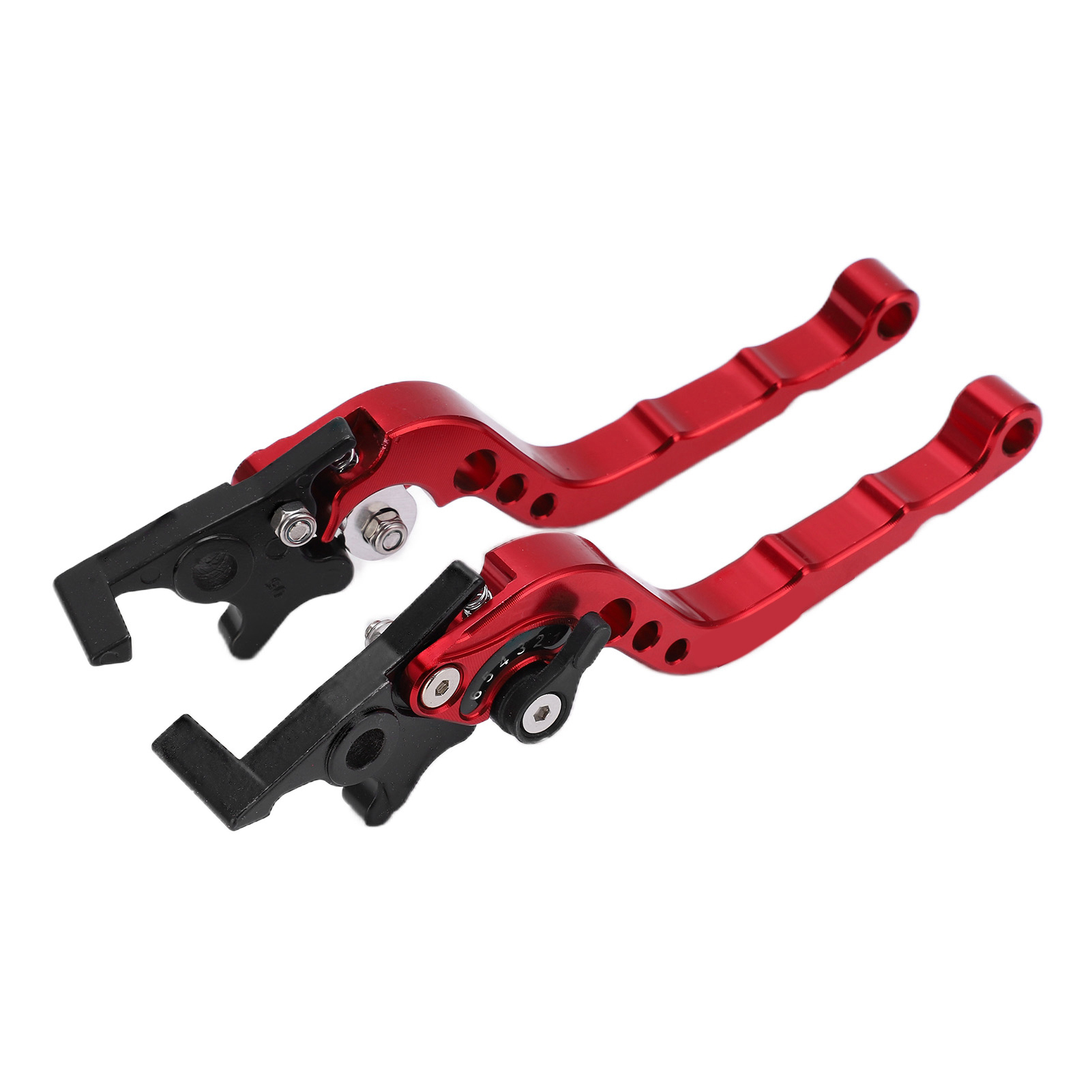 Motorradkupplungs- Und Bremshebel, Cnc-gefräste Aluminiumlegierung, Universell, Motorradzubehör, Rot