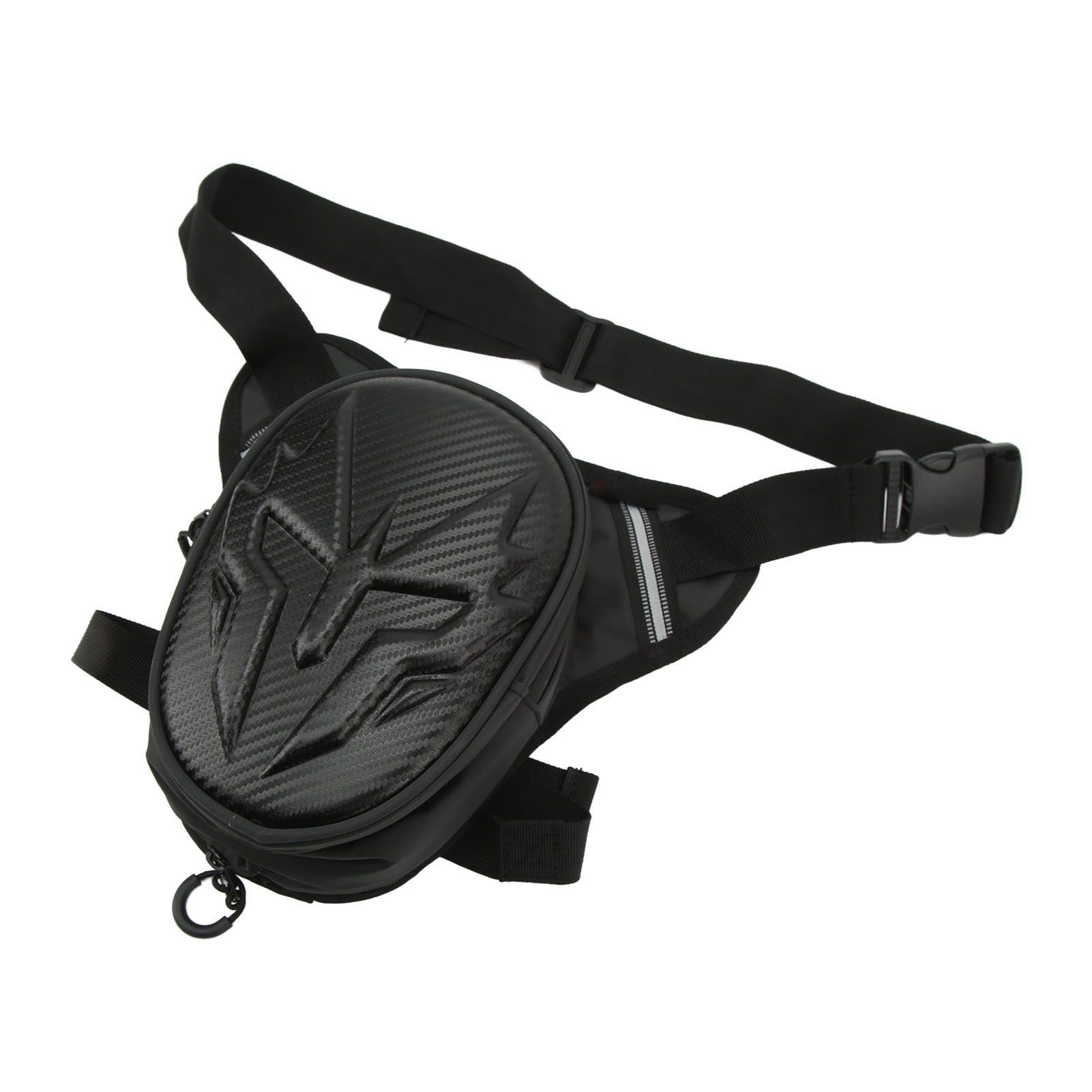 Motorrad-beintasche Aus Mattem Pvc, Multifunktionale Oberschenkeltasche Für Den Außenbereich, Carbonfaser