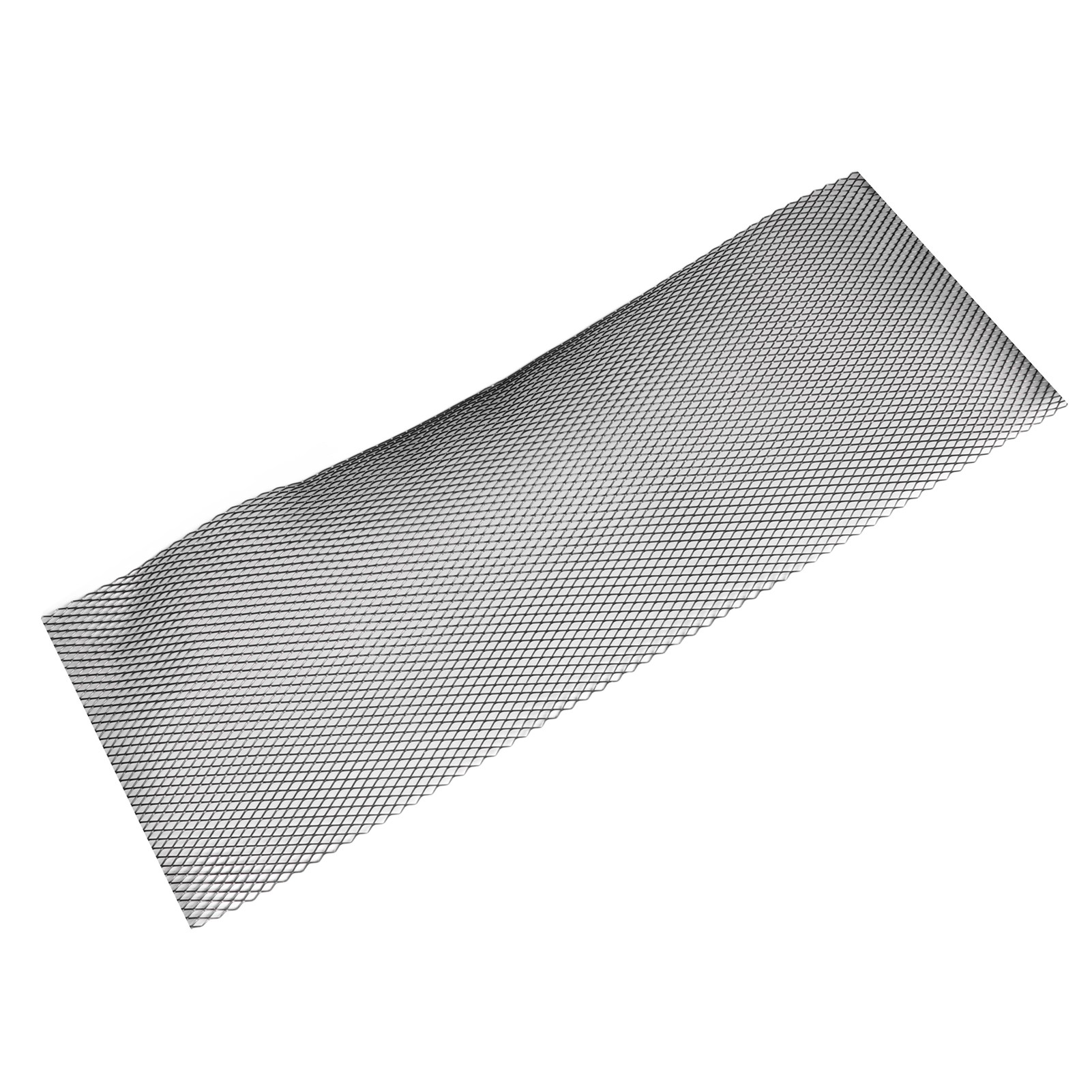 Frontgrill Mit Mittelgitter, Rautenförmiges Gitter, Stabile Aluminiumstruktur, Universell Passend Für Autos, Schwarz