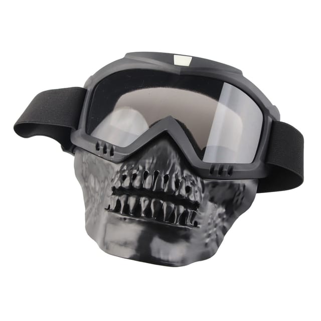 Abnehmbare Outdoor-motorradbrille, Helmbrille, Skisportbrille, Motorradrennbrille (schwarz)