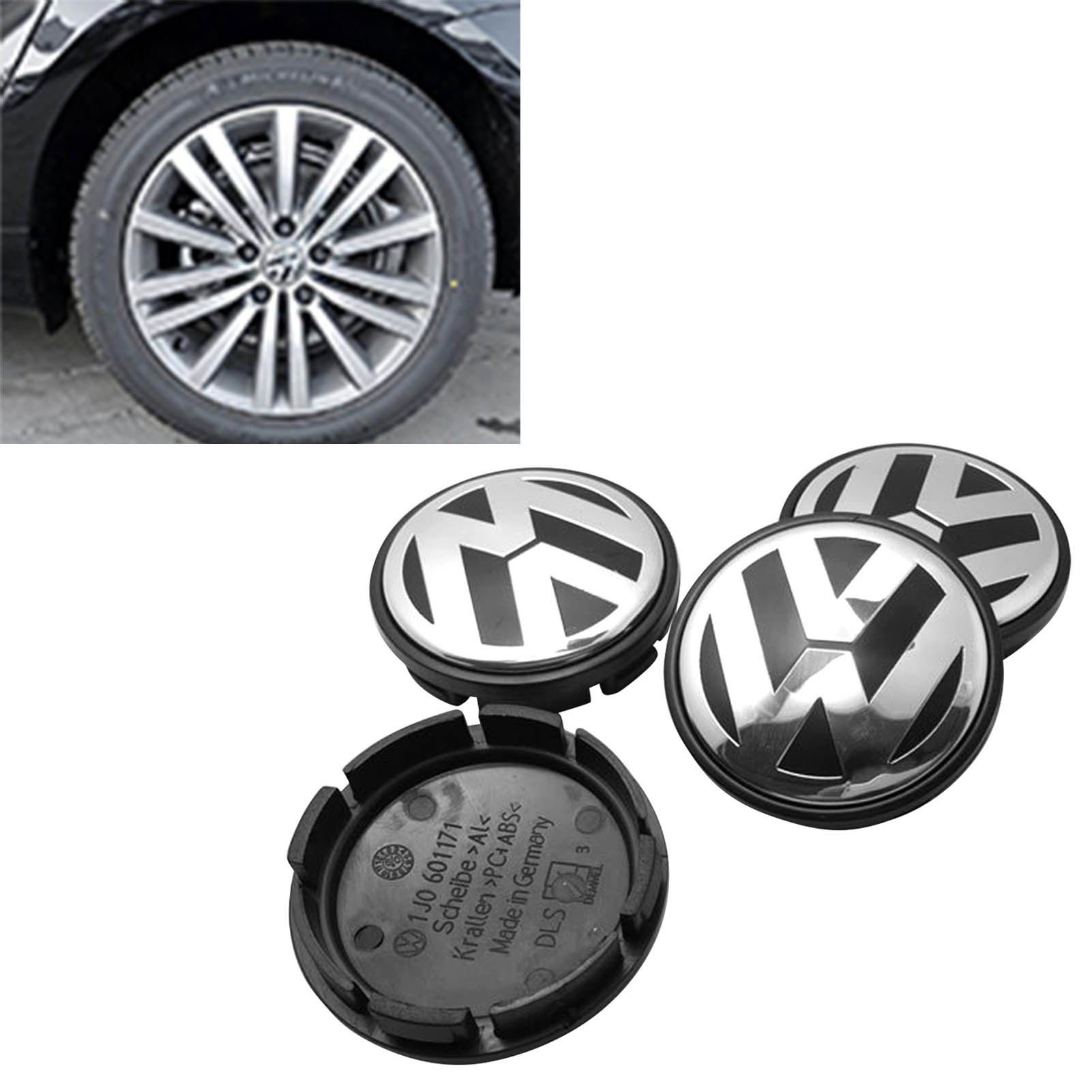 4 Stück 65 Mm Radnabenkappen Aus Abs-metall Mit Emblem, Ersatz Für Lavida B6