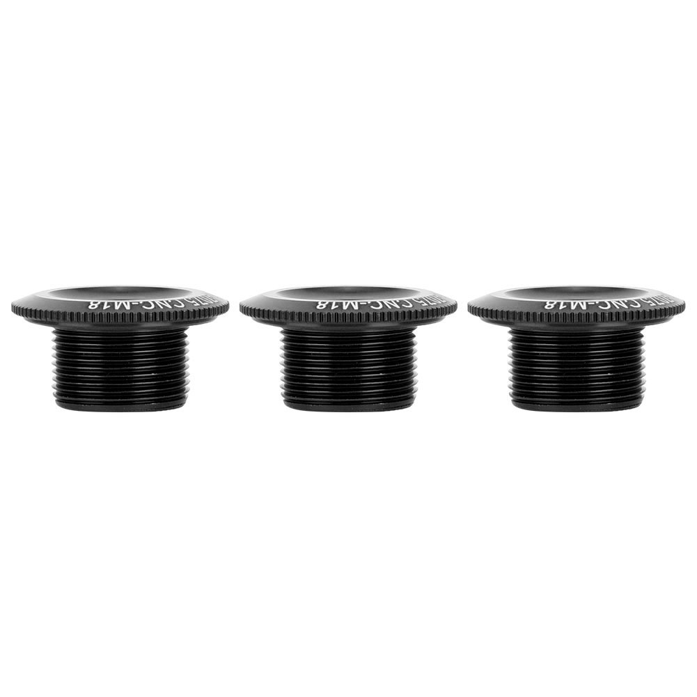 Stück 18 Mm Aluminiumlegierung Fahrradwellenachsen-schraubmutter Zubehör Fahrradkurbelabdeckung (schwarz)