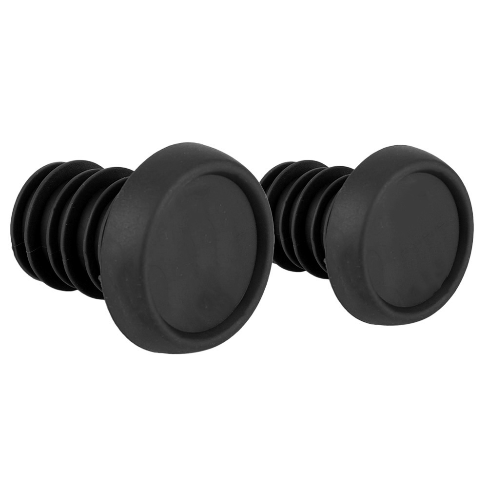 Paar Mountainbike-scooter-lenkerendstopfen Aus 22,2 Mm Starkem Gummi (schwarz)