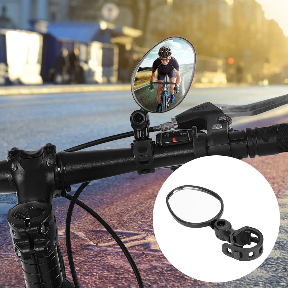 Robuster, Um 360° Drehbarer Und Verstellbarer Ovaler Rückspiegel Für Rennräder Und Mountainbikes