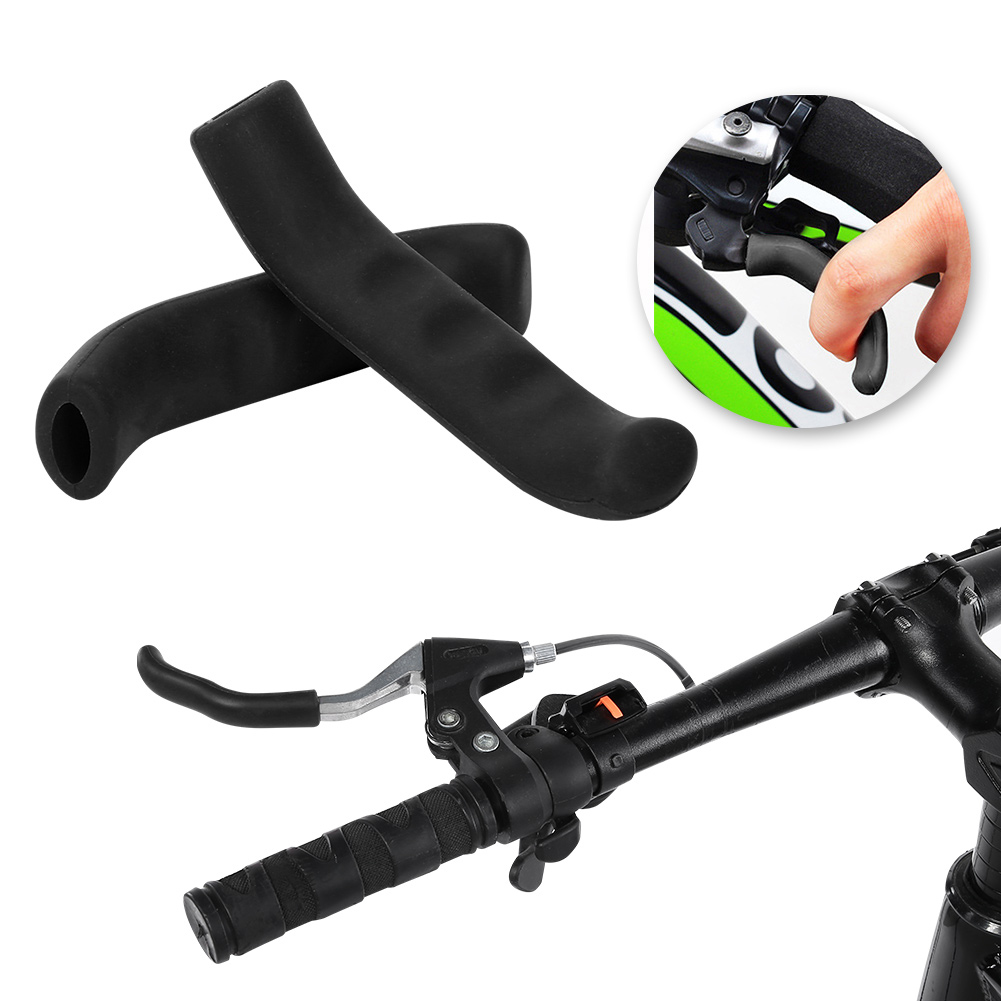 1 Paar Faltbare Fahrrad-mountainbike-lenkergriffe Aus Silikon Mit Anti-rutsch-beschichtung (schwarz)