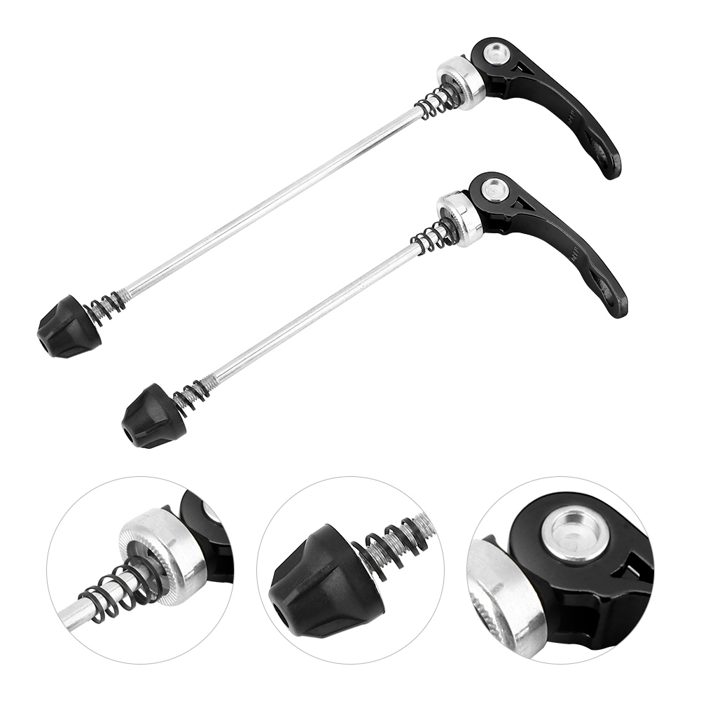 Paar Schnellspanner Für Mountainbikes Und Rennräder, Vorder- Und Hinterachse (schwarz)