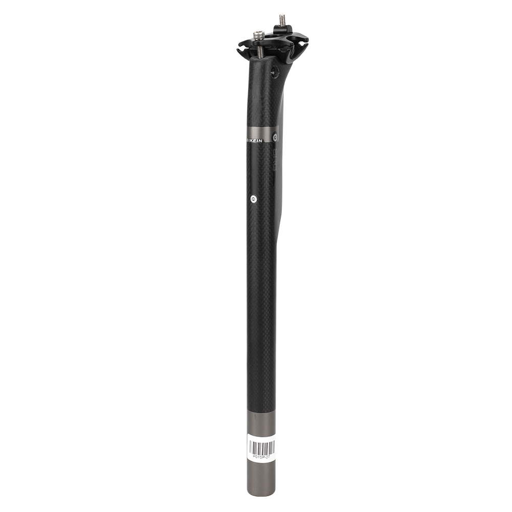 Schwarze, Leichte Carbonfaser-fahrradsattelstütze Für Mountainbikes Und Rennräder, Sattelstützenrohr 31,6 Mm