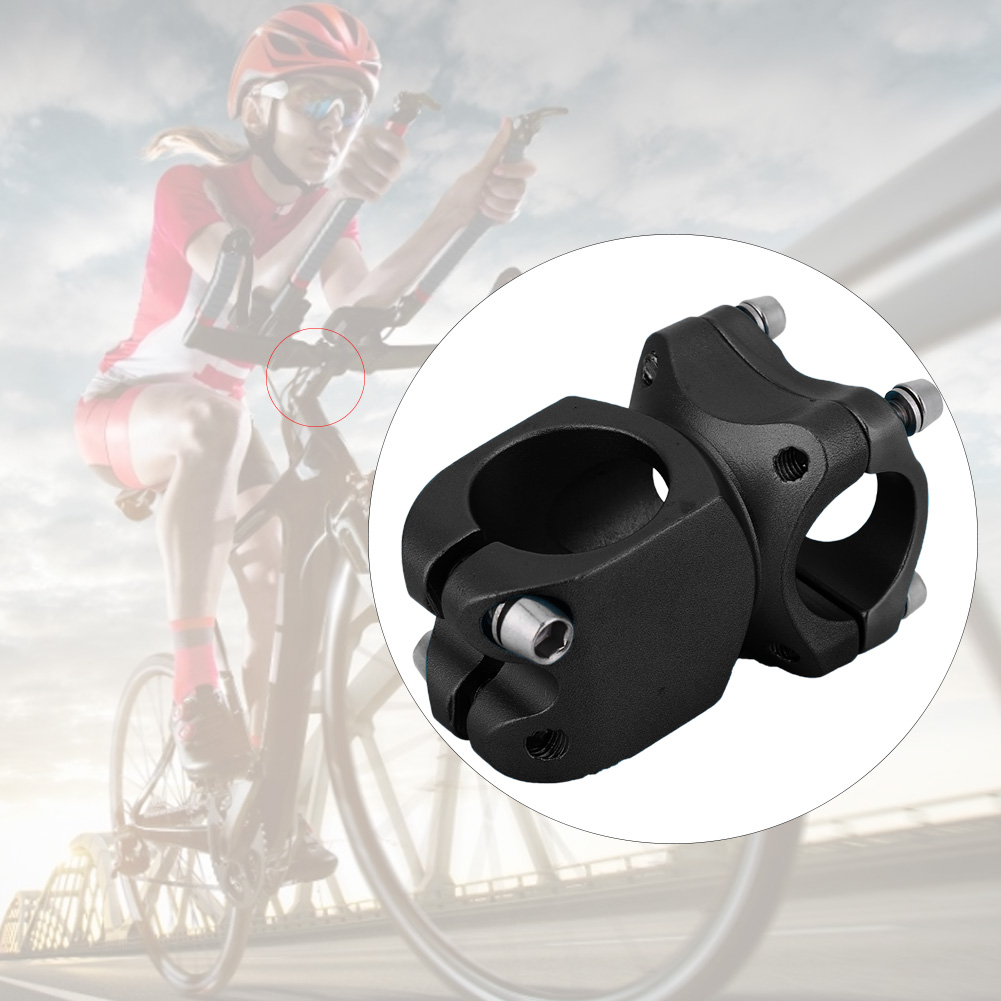 25,4 X 38 Mm Aluminiumlegierung Mountainbike-kurzlenker-vorbau Mit Fixierung (schwarz)