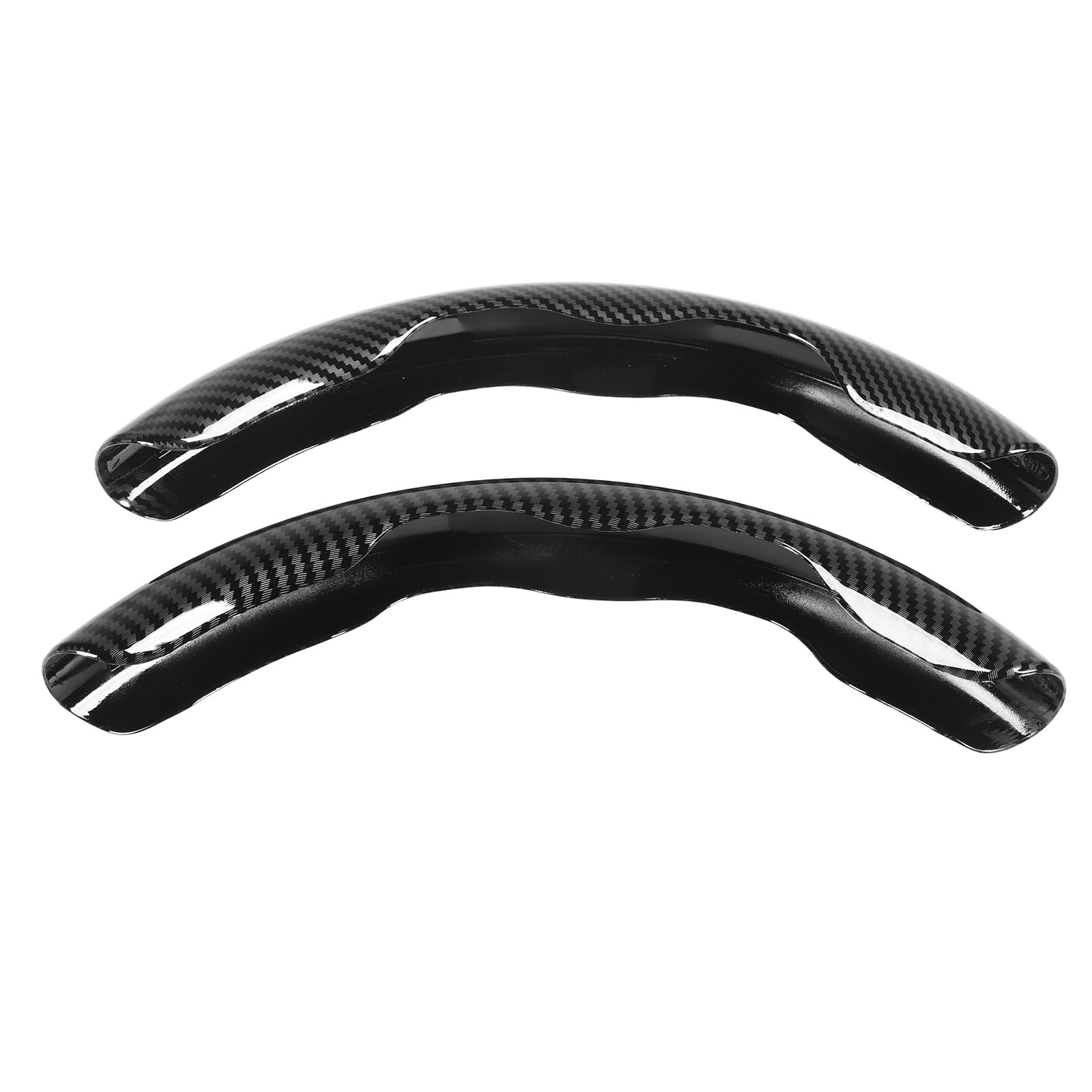 2er-set Lenkradbezüge In Carbonfaser-optik, Angenehme Haptik, Feine Textur, Universeller Ersatz Für Accord, Schwarz