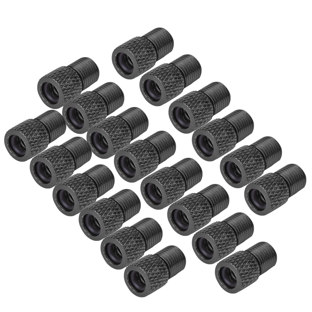 20 Stück Silikon-ventiladapter-ventilkappen Für Fahrradreifen, Staubschutz, Rennradzubehör, Schwarz