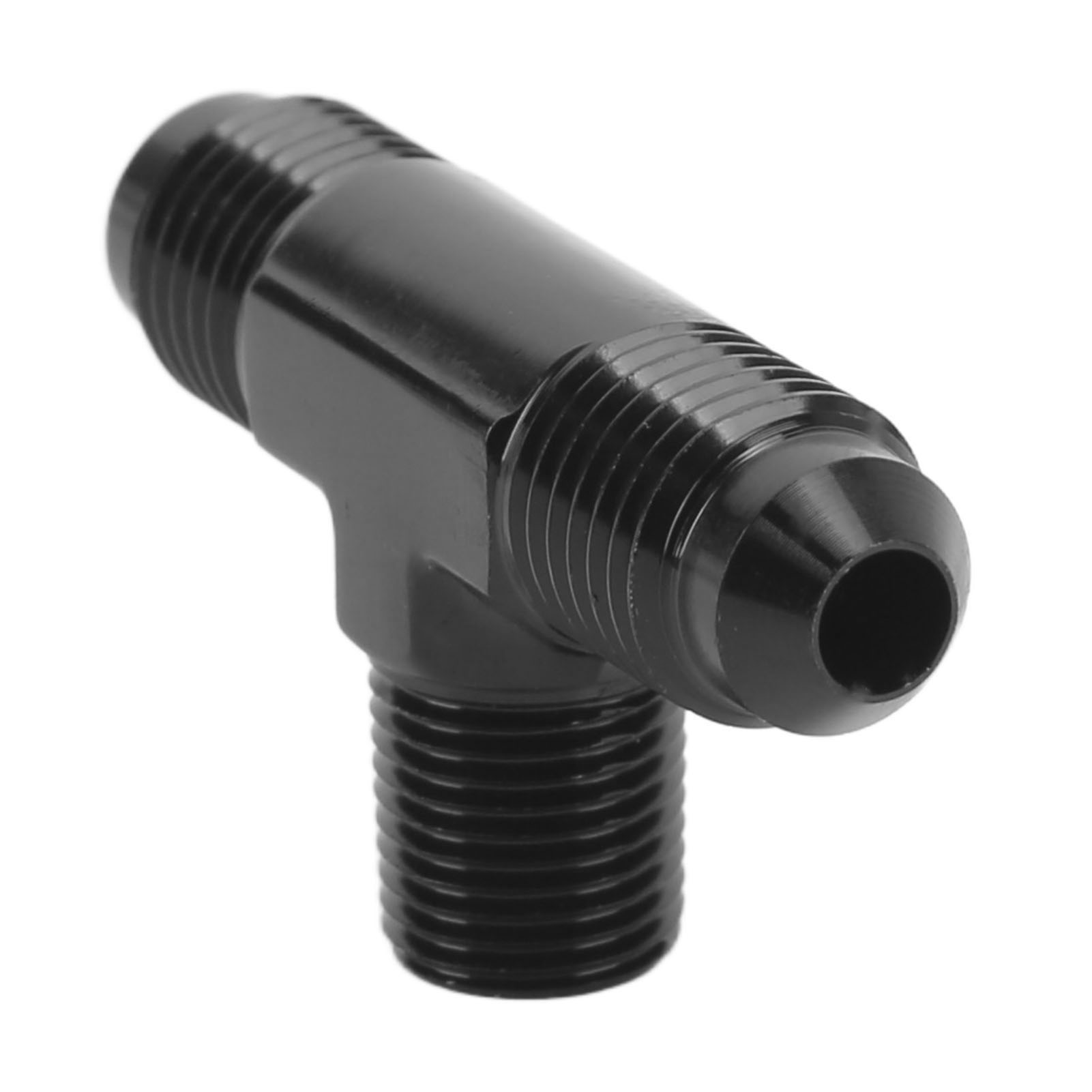 T-adapter, 3-wege-t-förmiger Verbinder, Aluminiumlegierung, Schwarz Eloxiert, 4an Auf 1/8 Npt