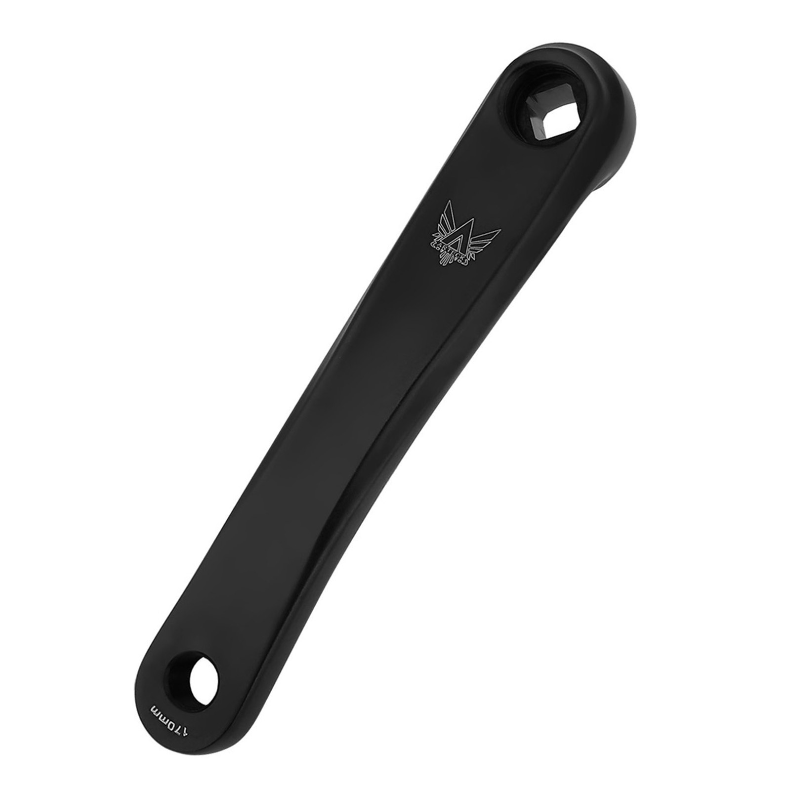 Manivelle De Rechange Gauche Mono-chaîne En Alliage D'Aluminium 170 Mm Pour Vélo (trou Losange Noir)