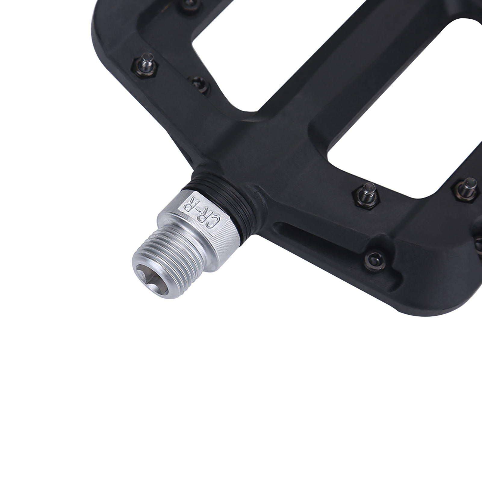 Lot De 2 Pédales Plates Noires À Roulements Étanches Pour Vélo De Route Et Vtt.