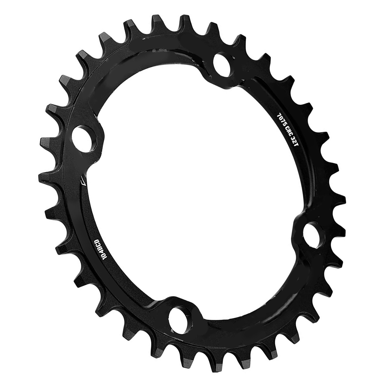 Plateau De Vélo De Montagne Mono-manivelle En Acier 32/34/36/38t Bcd 104 - Pièces De Rechange (noir 32t)