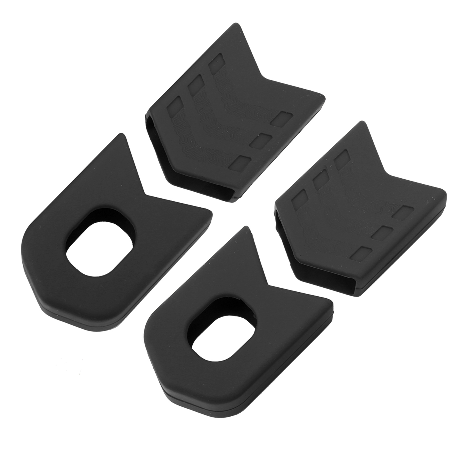 Lot De 4 Protections De Manivelles Pour Vtt Et Vélo De Route, Capuchons De Pédalier En Silicone Noir