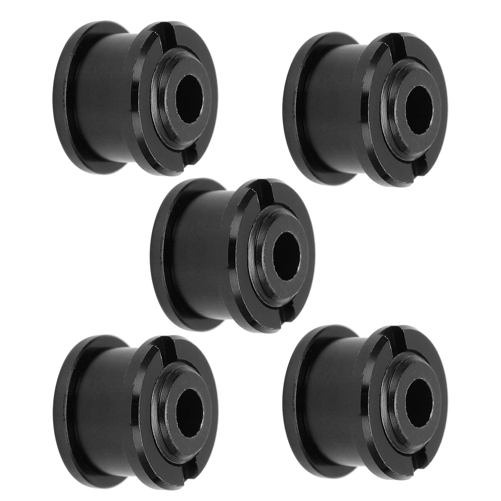 Lot De 5 Vis De Plateau Simple En Alliage D'Aluminium Pour Vtt, Noires.
