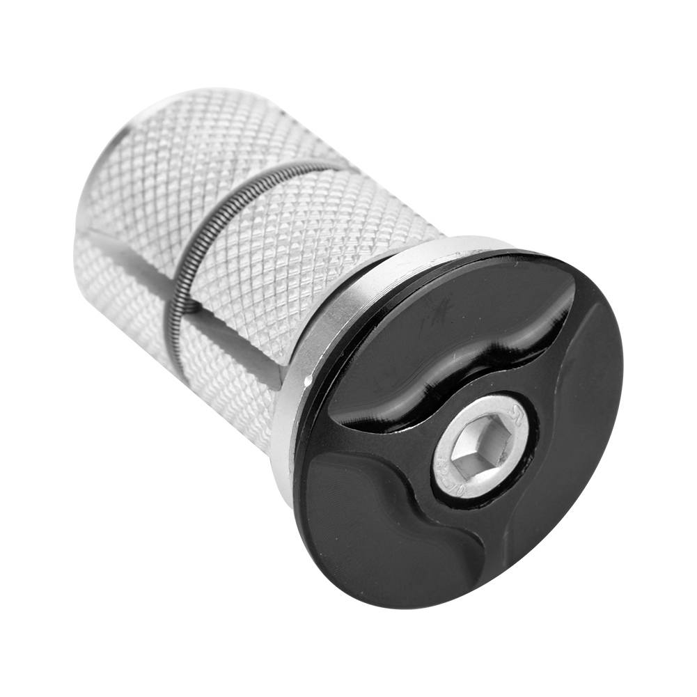 Bouchon Supérieur De Potence En Alliage D'Aluminium Pour Fourche De Vélo, 1/1,25 Pouce (noir)