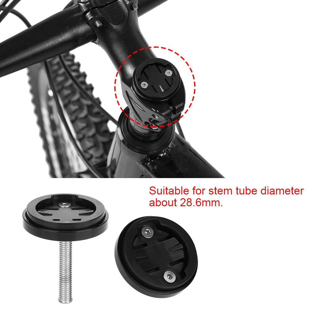 Support De Compteur/chronomètre Pour Potence De Vélo Garmin/bryton/cateye (noir)