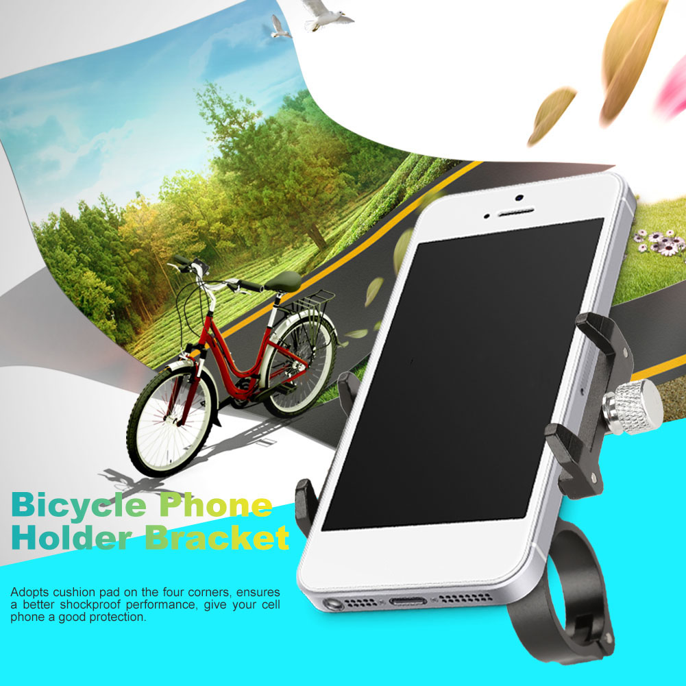 Support De Téléphone De Vélo Réglable En Alliage D'Aluminium Gub, Fixation Pour Guidon (noir)