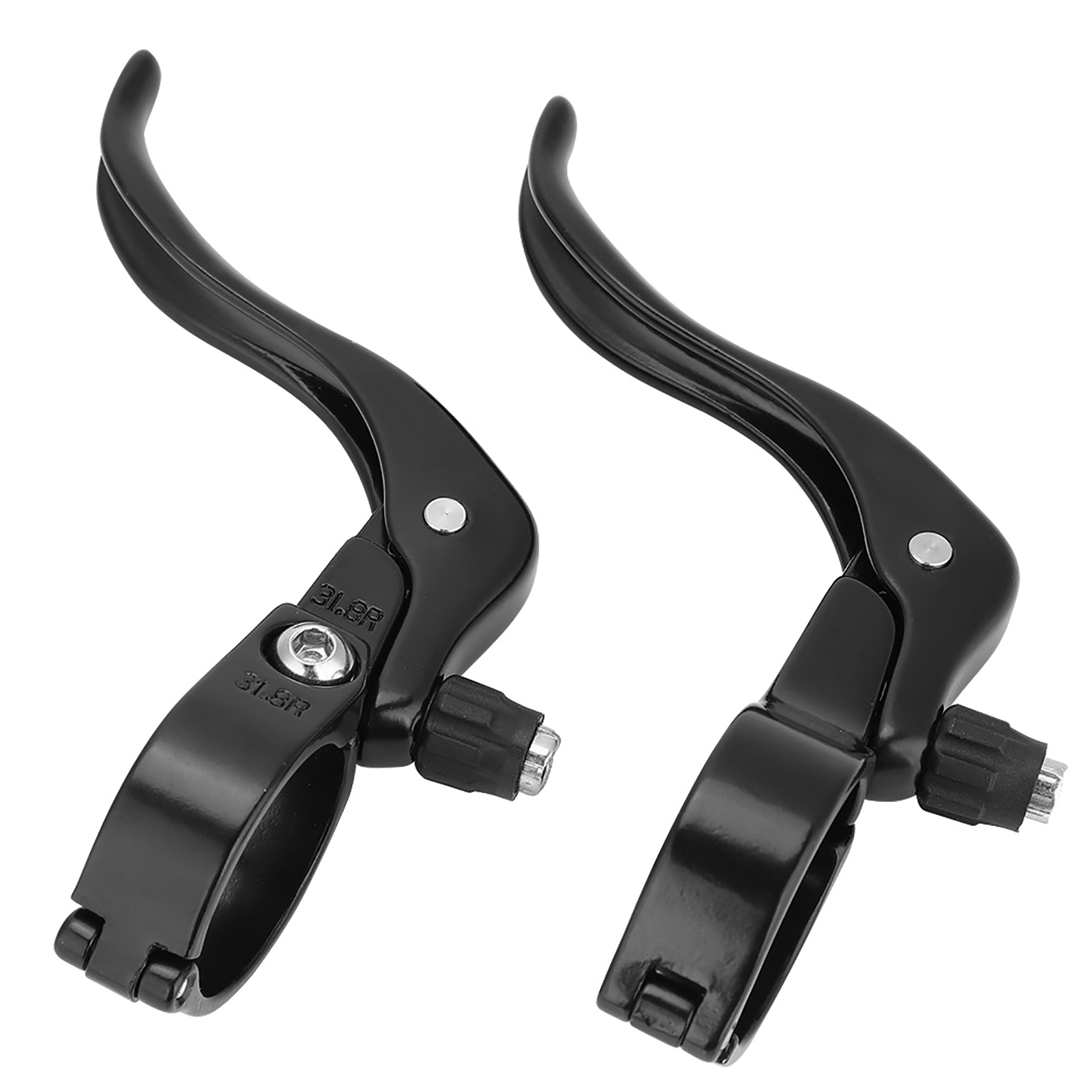 Paire De Leviers De Frein Légers En Alliage D'Aluminium Pour Vélo De Route, 31,8 Mm (noir)