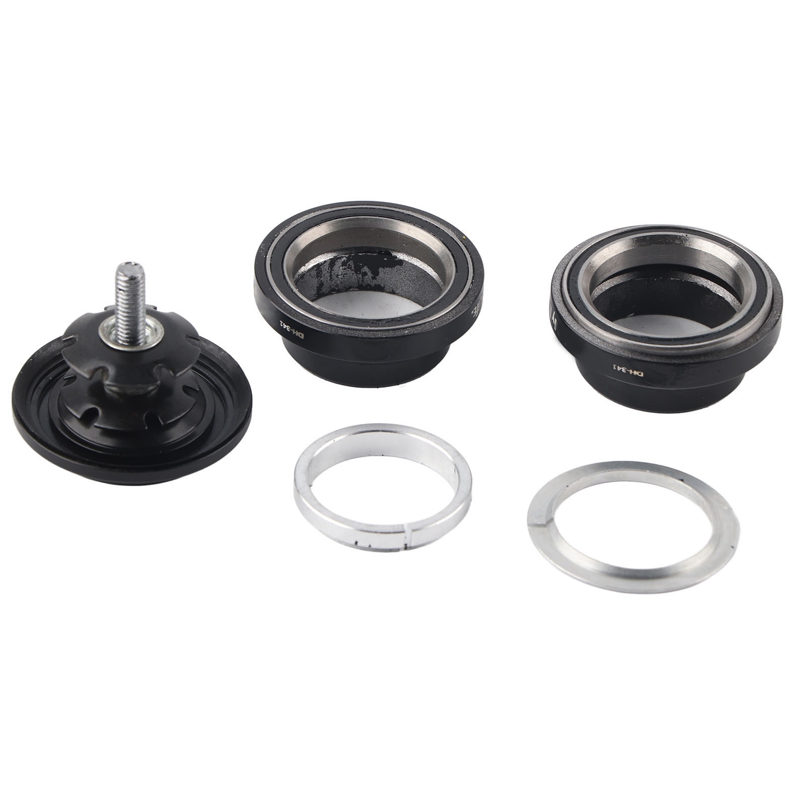 Jeu De Direction Risk En Alliage D'Aluminium 34 Mm Pour Fourche À Pivot Droit 28,6 Mm (noir)