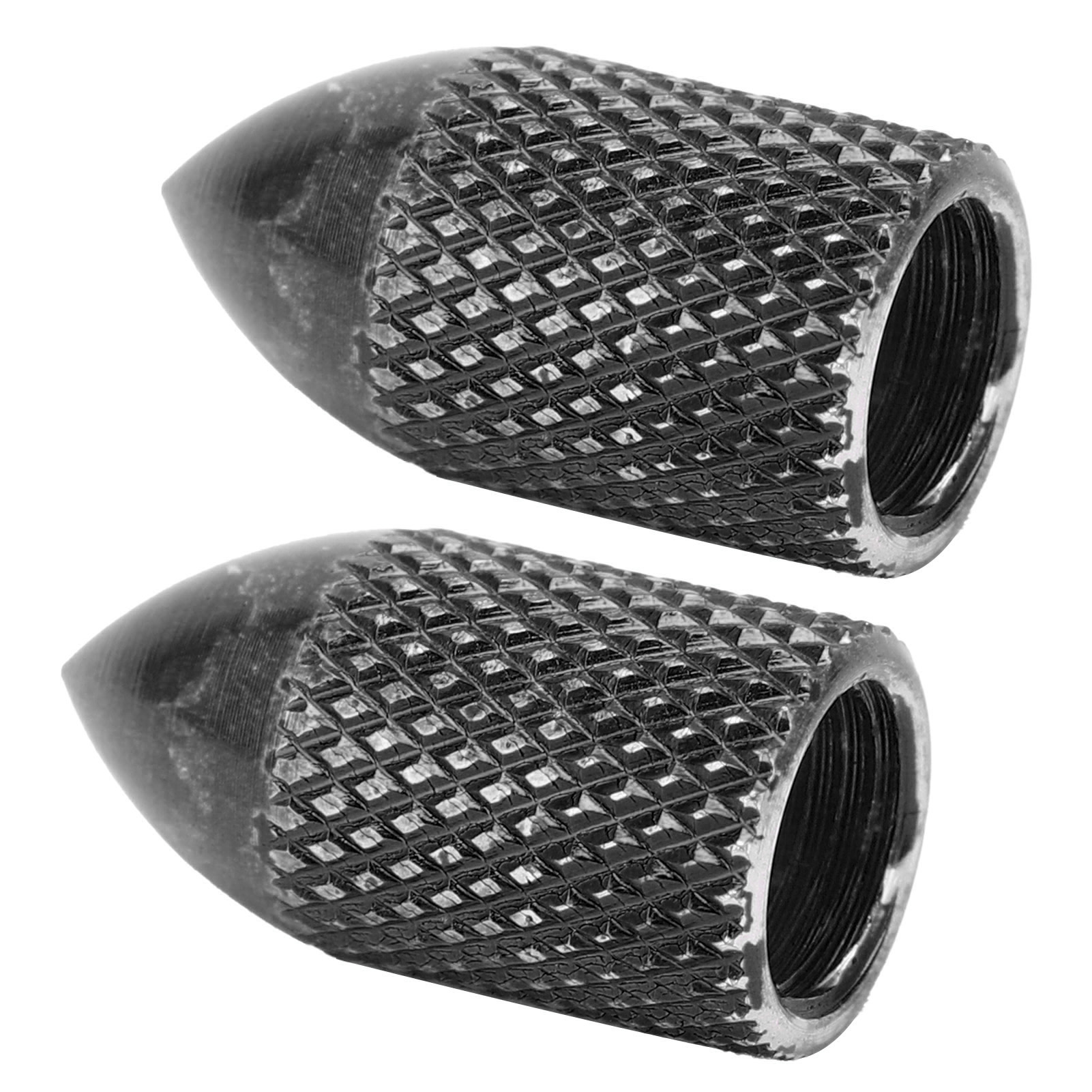 Lot De 2 Capuchons De Valve De Pneu De Vélo, Protection Pluie, Style Américain, Pour L'Entretien Des Vtt, Noir