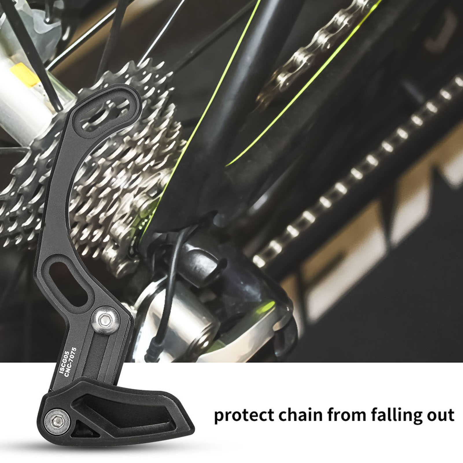 Guide-chaîne Ultraléger En Alliage D'Aluminium Pour Boîtier De Pédalier Iscg 05, Accessoire De Vélo Noir