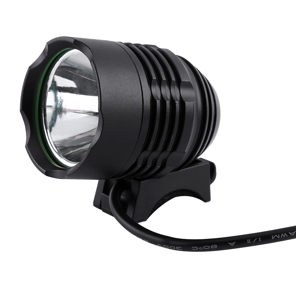 Lampe Frontale De Vélo Étanche 1200lm T6 Usb Avec Stroboscope (noir)