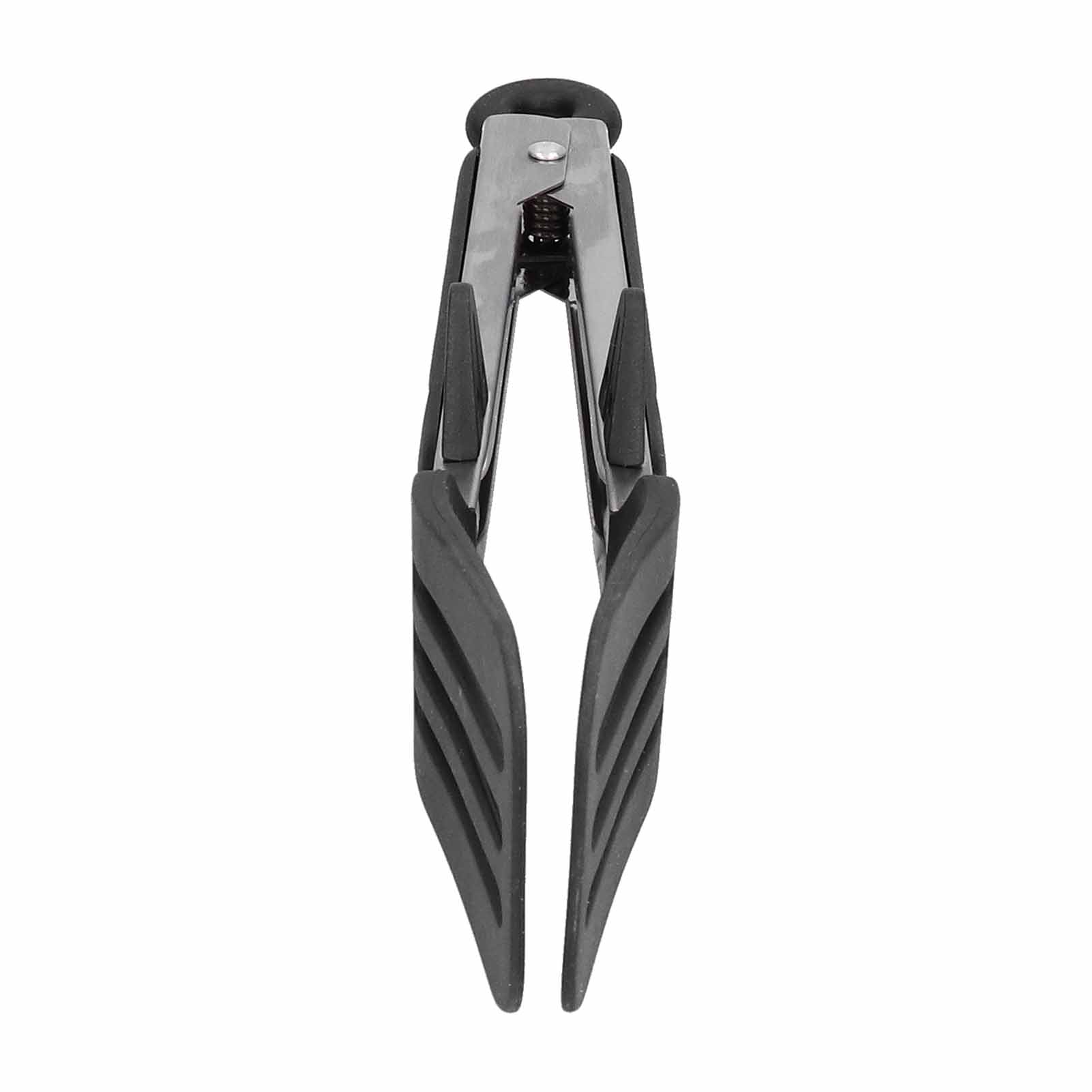 Grillzange Aus Edelstahl Und Silikon, Küchenzange Für Steaks, Grillgerichte Und Gebäck, 23 Cm, Schwarz, Inklusive Ständer, Küchenhelfer Für Den Haushalt.