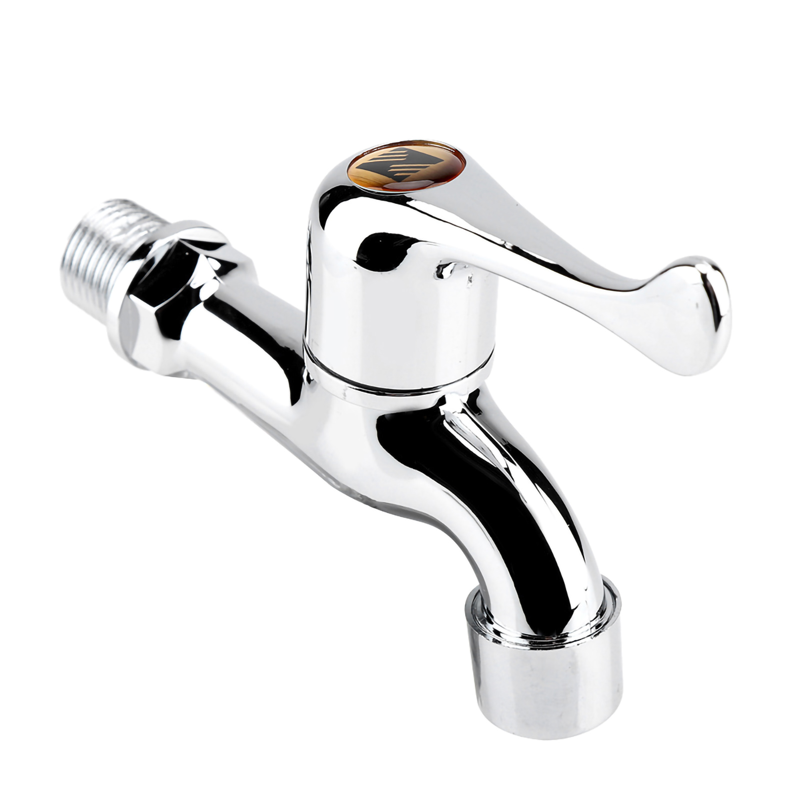 Kunststoffarmatur Für Waschmaschine Und Spüle, Einhebelmischer, Schwenkbarer Auslauf, Wasserhahn Für Waschküche, 1 Stück, Schwarz-weiß, Für Den Hausgebrauch.
