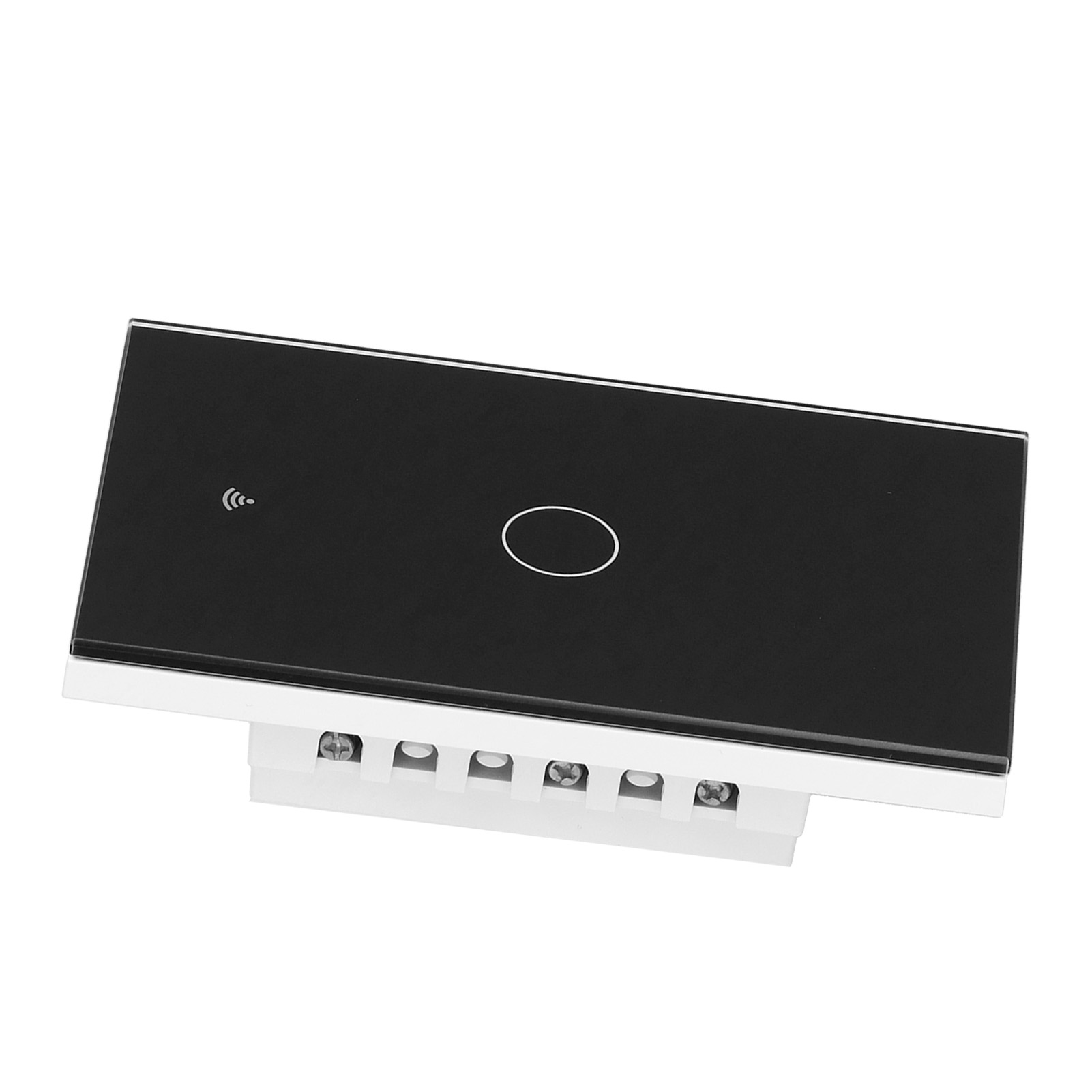 Tuya Zigbee Wandschalter Mit Einfacher Berührung, Wandplatte Mit Sprachsteuerung, 100-240v, Schwarz, Kompatibel Mit Hausautomation.