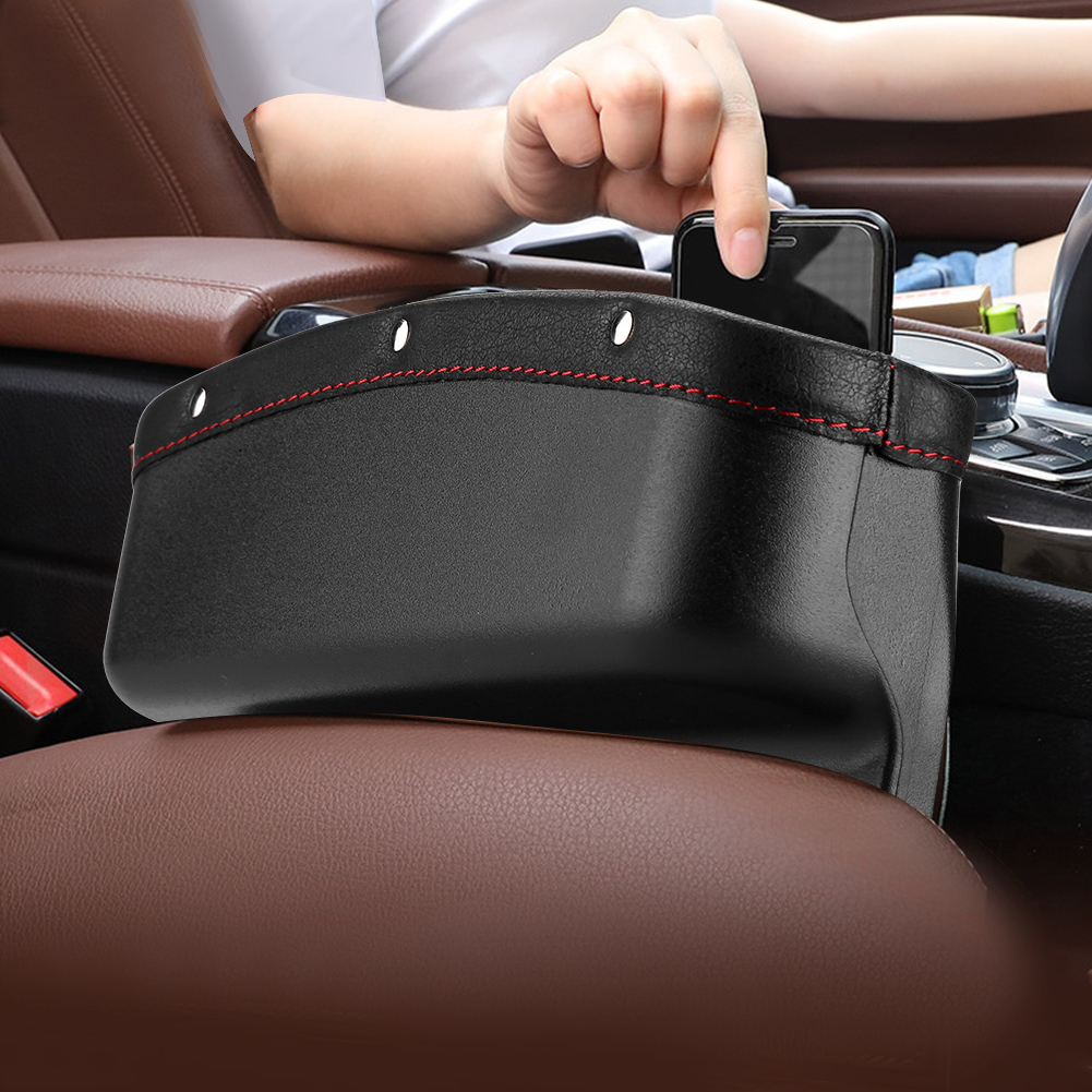 Auto-aufbewahrungsbox, Organizer Für Den Raum Zwischen Sitz Und Mittelkonsole, Aufbewahrungsbox Für Handy, Karten Und Schlüssel, Schwarz, 2 Stück