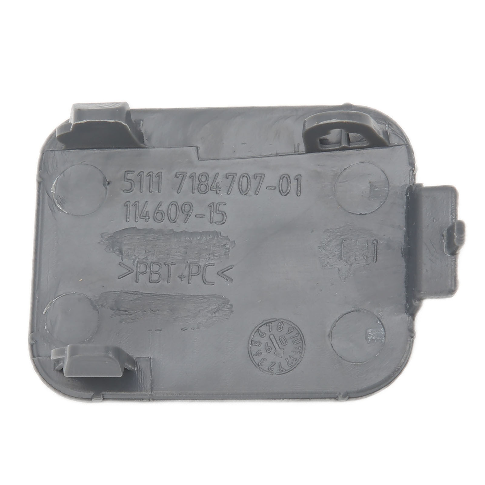 Schwarze Abschlepphakenabdeckung Vorne 51117184708, Passend Für Bmw 5er E60 Lci 2005-2009, Stoßstangenkappe