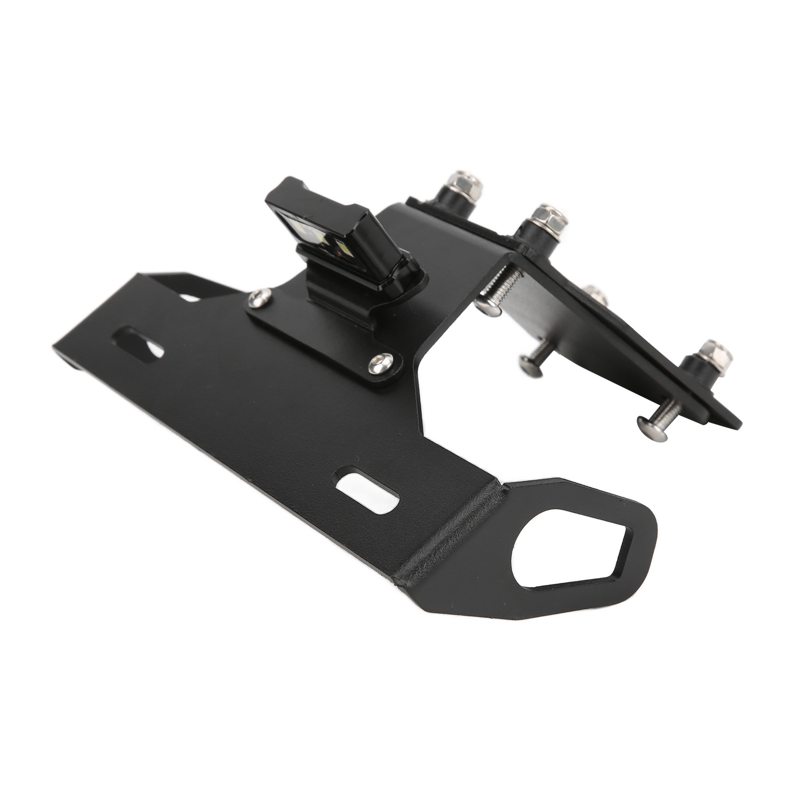 Kennzeichenhalterung Für Motorräder Mit Led-beleuchtung, Ersatz Für Kawasaki Z900 (2017–2021), Schwarzer Hinterer Kennzeichenhalter