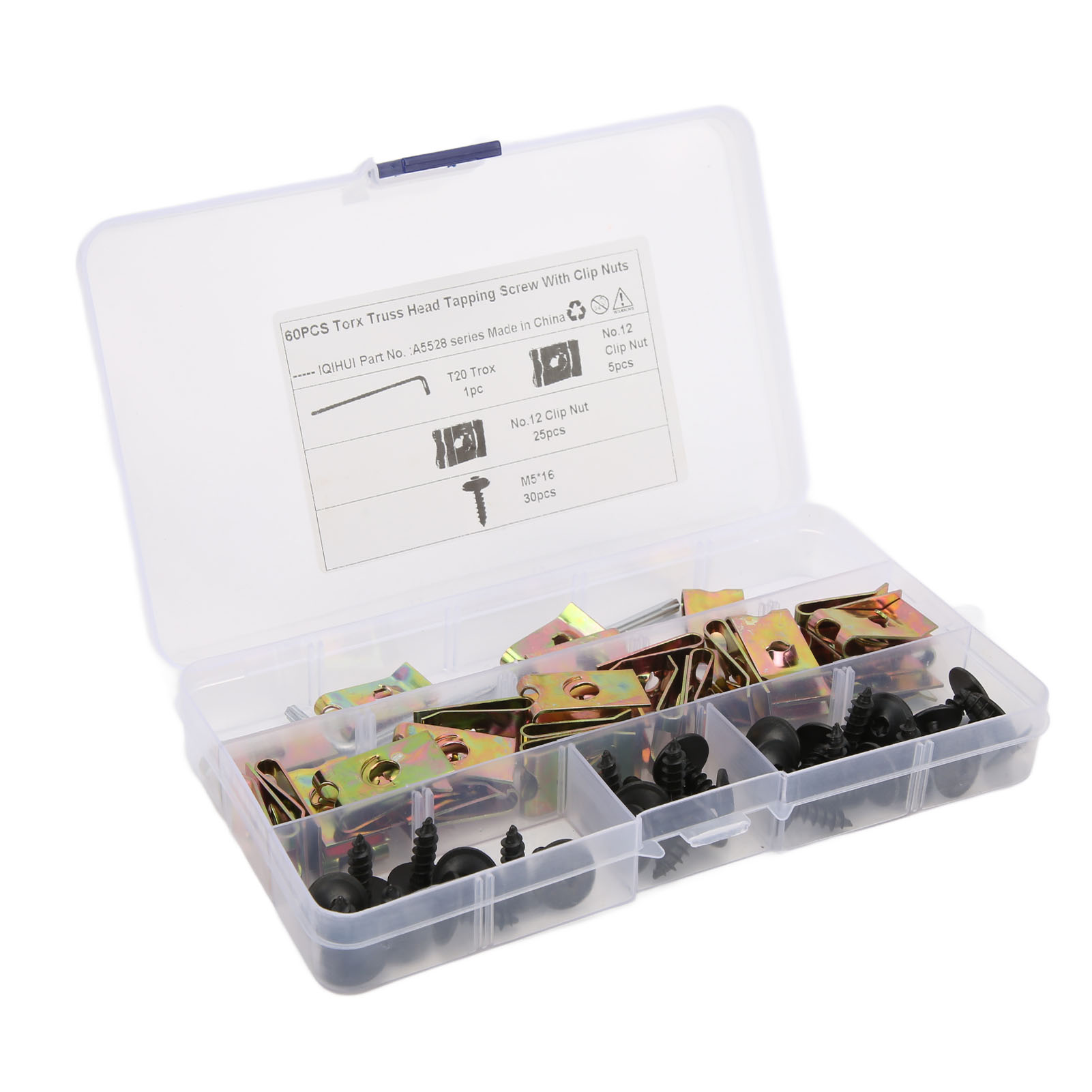M5x16mm Öl- Und Korrosionsbeständige Kotflügelschraube Aus Manganstahl, Sicherungsmutter, Schraubenschlüssel, Autozubehör