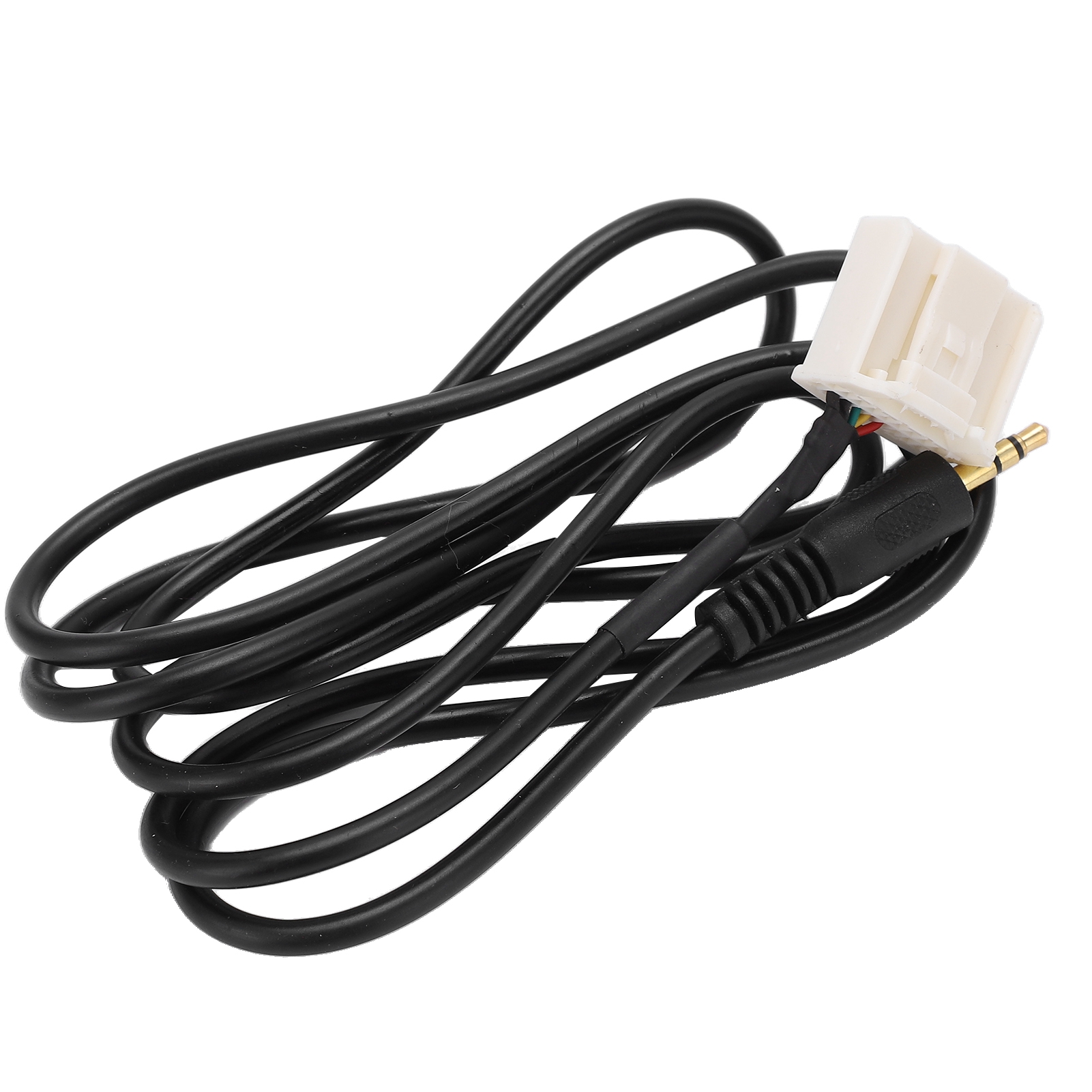1 M Langes, Schwarzes 3,5-mm-aux-kabel Mit Audioadapter Für Autoradios Von Camry, Corolla, Rav4 Und Tacoma