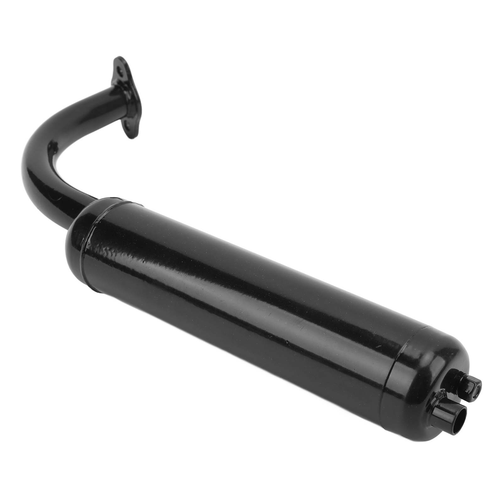 Schwarzer Auspuff Für Motorisierte Fahrräder, Motorradschalldämpfer Kompatibel Mit 2-takt-motoren Mit 49 Cm³, 60 Cm³, 66 Cm³ Und 80 Cm³, Ersatz-auspuffrohr