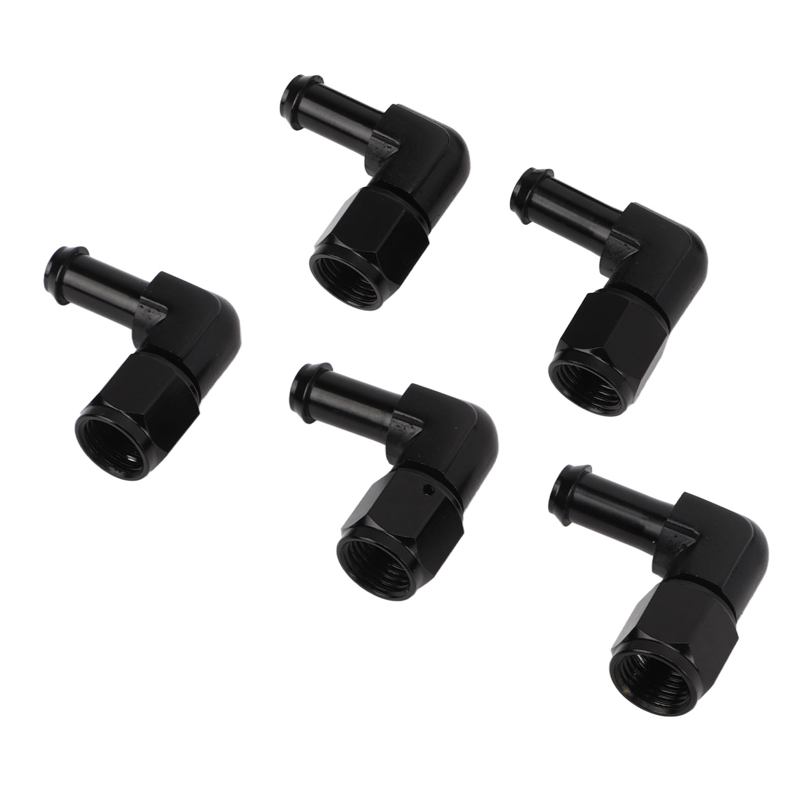 5 90°-auslaufsichere Kraftstoffverschraubungen 6an-innengewinde Auf 3/8-zoll-schlauchanschlussadapter