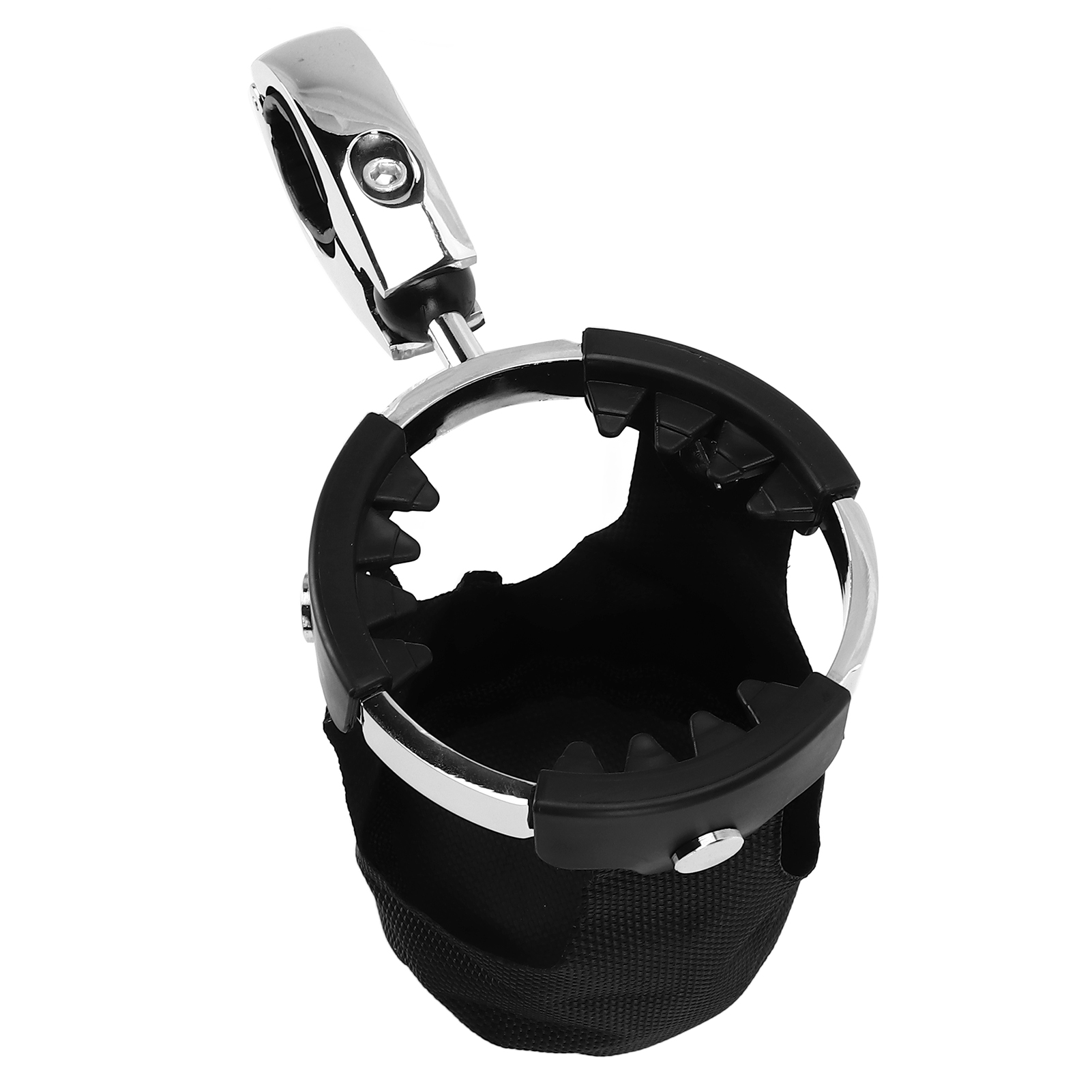 360° Drehbarer Motorrad-getränkehalter Mit Kugelgelenk Für Wasserflaschen, Dosen, Körbe, Lenkerbefestigung (2,24–3,18 Cm)