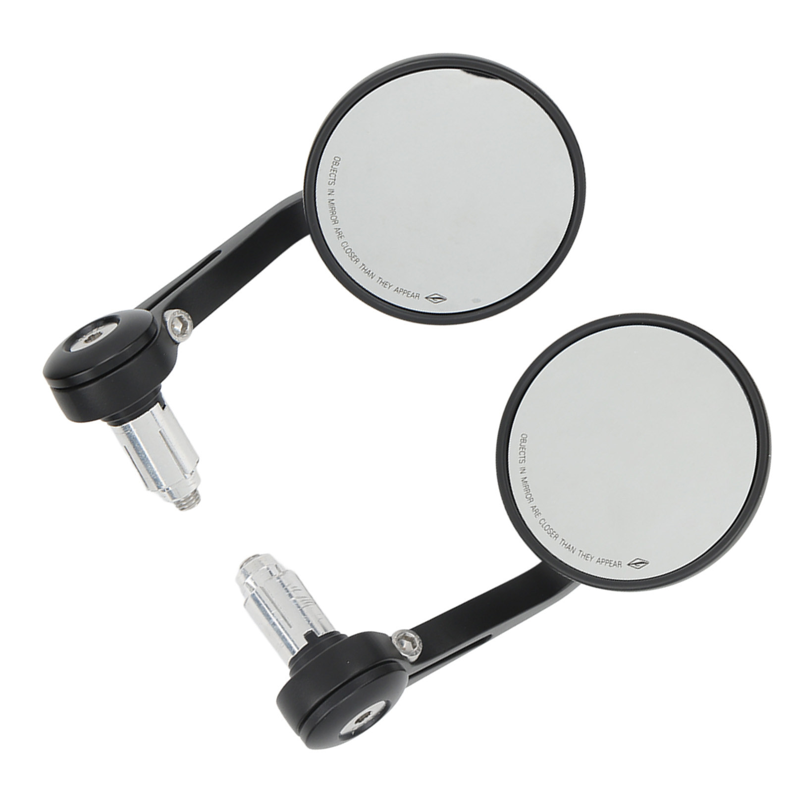 2-teilige Motorradspiegel, 22 Mm / 0,87 Zoll, Universelle, Um 360° Drehbare Seitenspiegel Für Lenker, Kompatibel Mit Motorrädern Und Rollern