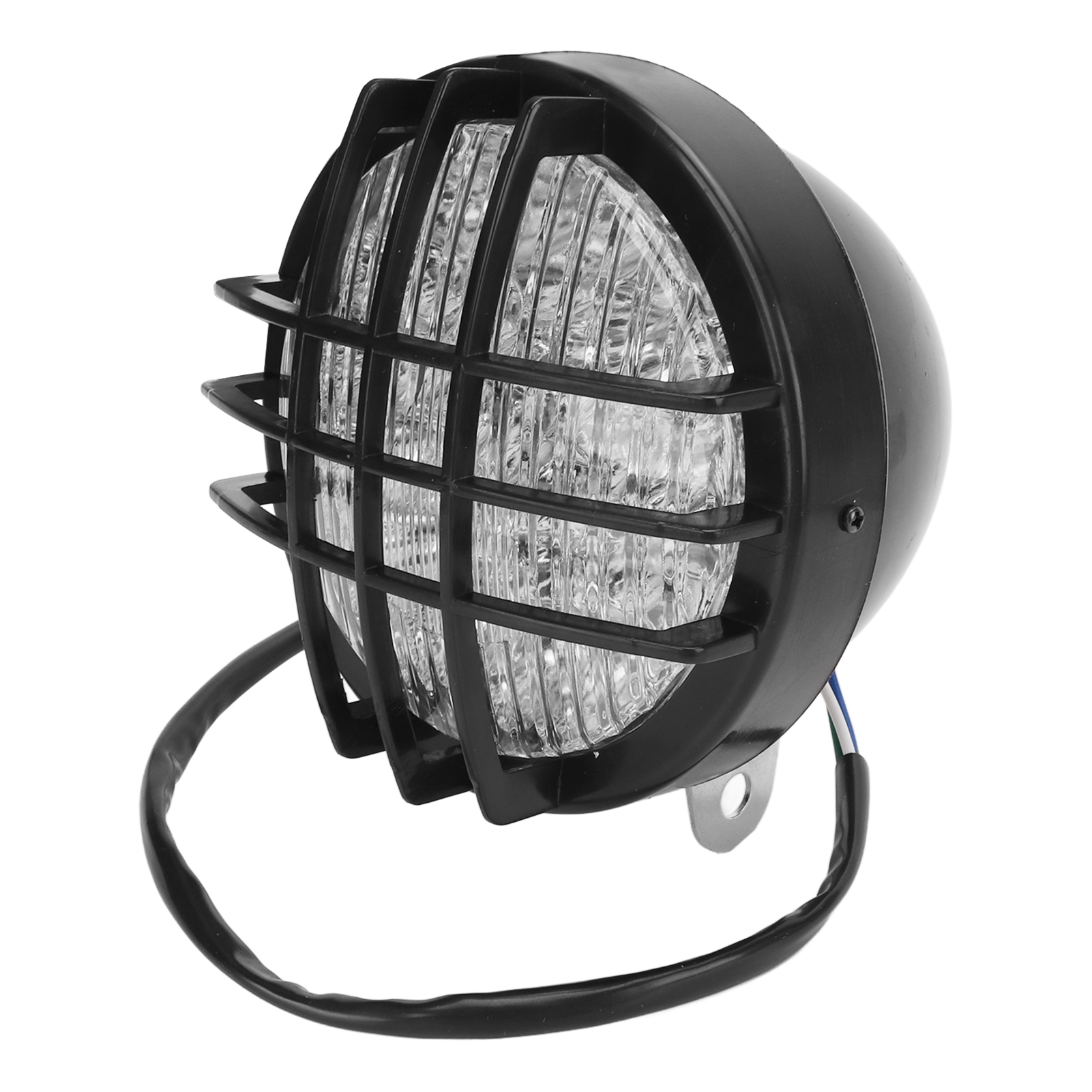12v Motorradscheinwerfer Mit Gitter, Superhelles Abblend- Und Fernlicht, Universell Für Roller Und Motorräder