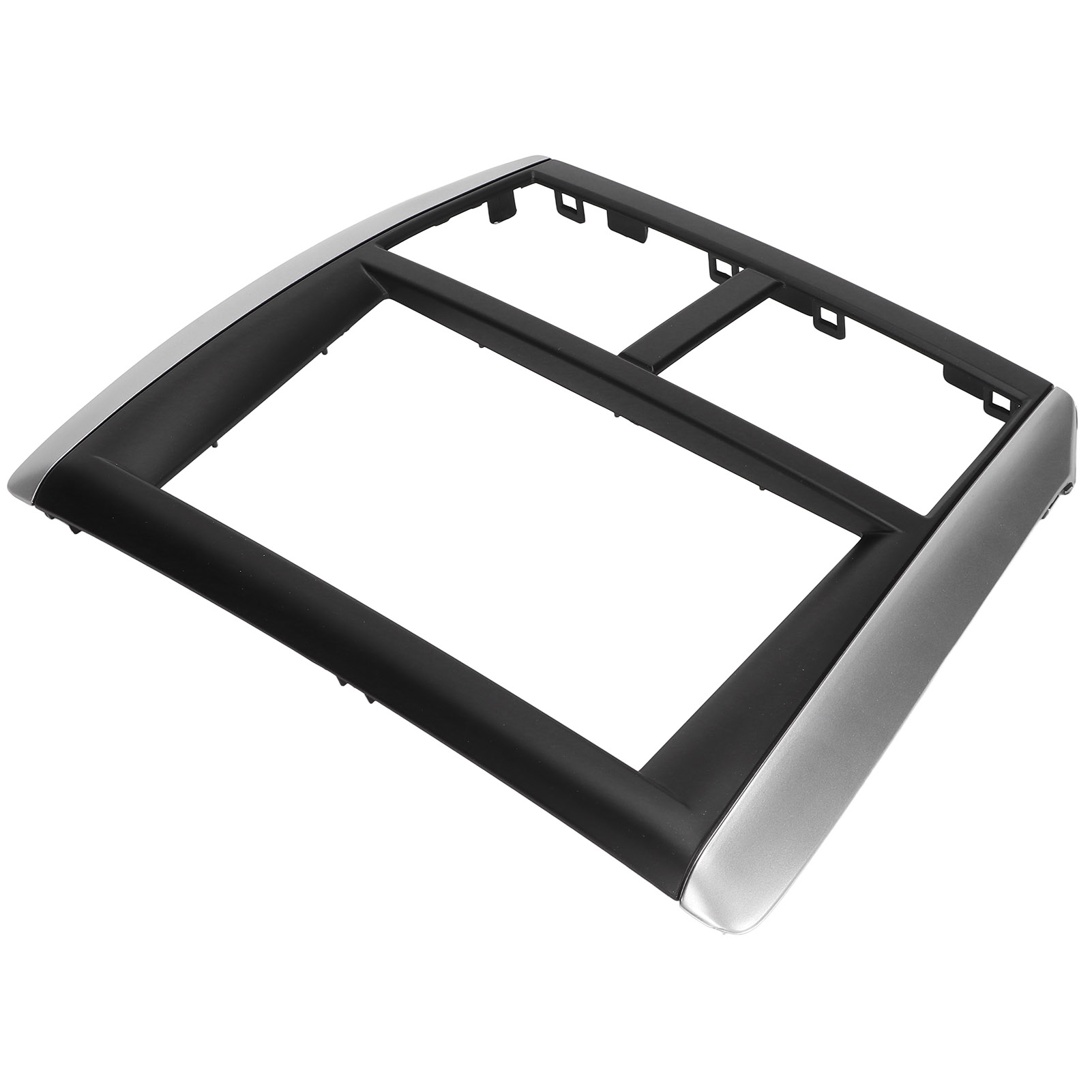 Doppel-din-autoradio-einbausatz Für Subaru Impreza (2007–2012), Schwarze Mittelkonsolenblende, Radio-einbaurahmen