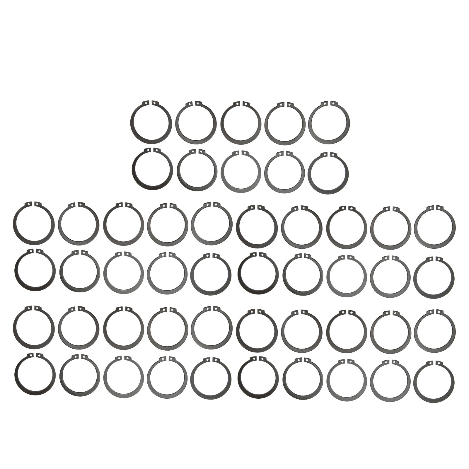50 C-clip-sicherungsringe Für Die Kompressorkupplung 507, 1,8 Mm Dick, 49,44 Mm Außendurchmesser, 40,69 Mm Innendurchmesser, Elastischer Ringsatz