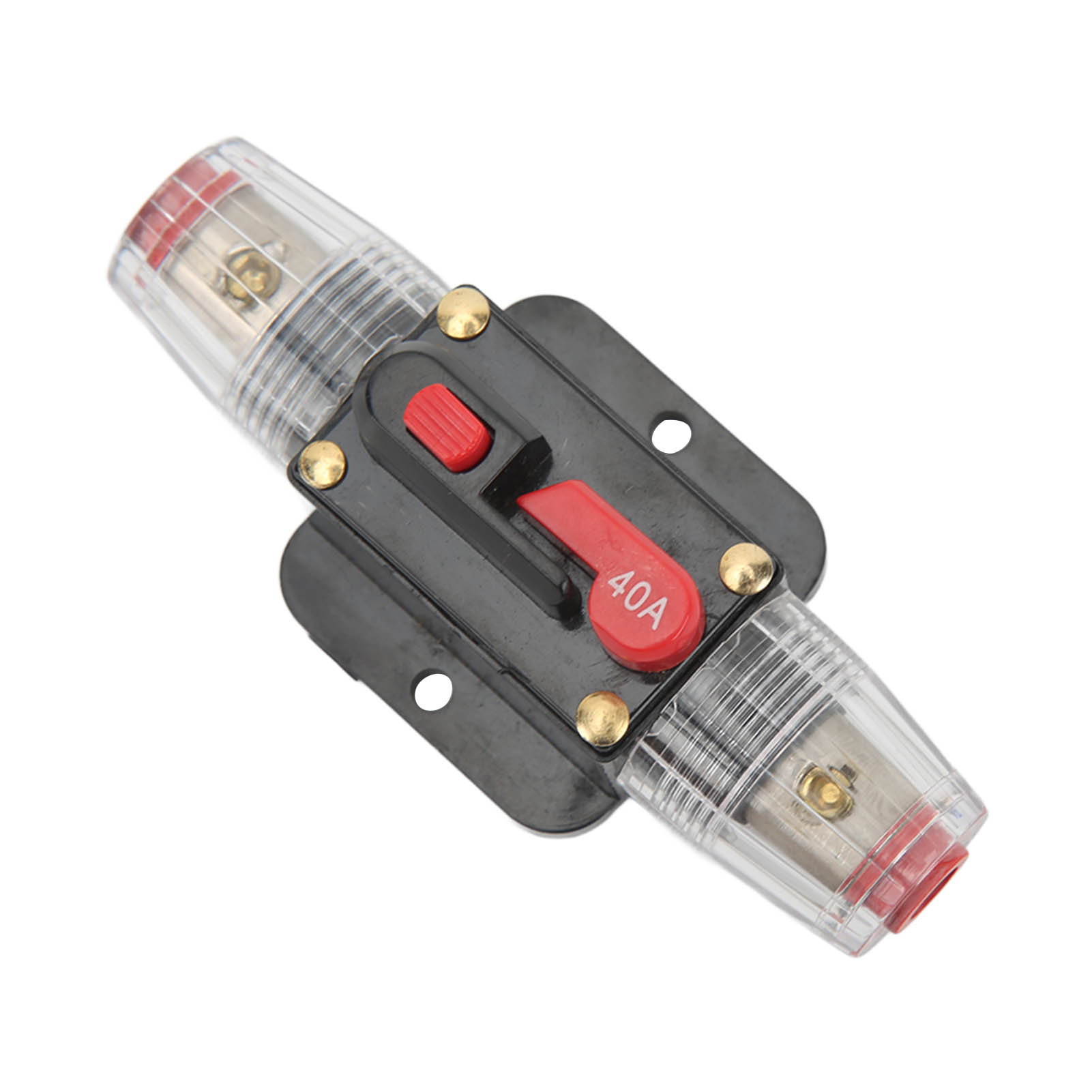 12v-48v Audio-sicherung Mit Integriertem Sicherungshalter, Manuellem Reset, 40a, Für Auto-, Boot-, Wohnmobil-, Lkw-, Heim- Und Bootsverstärker.