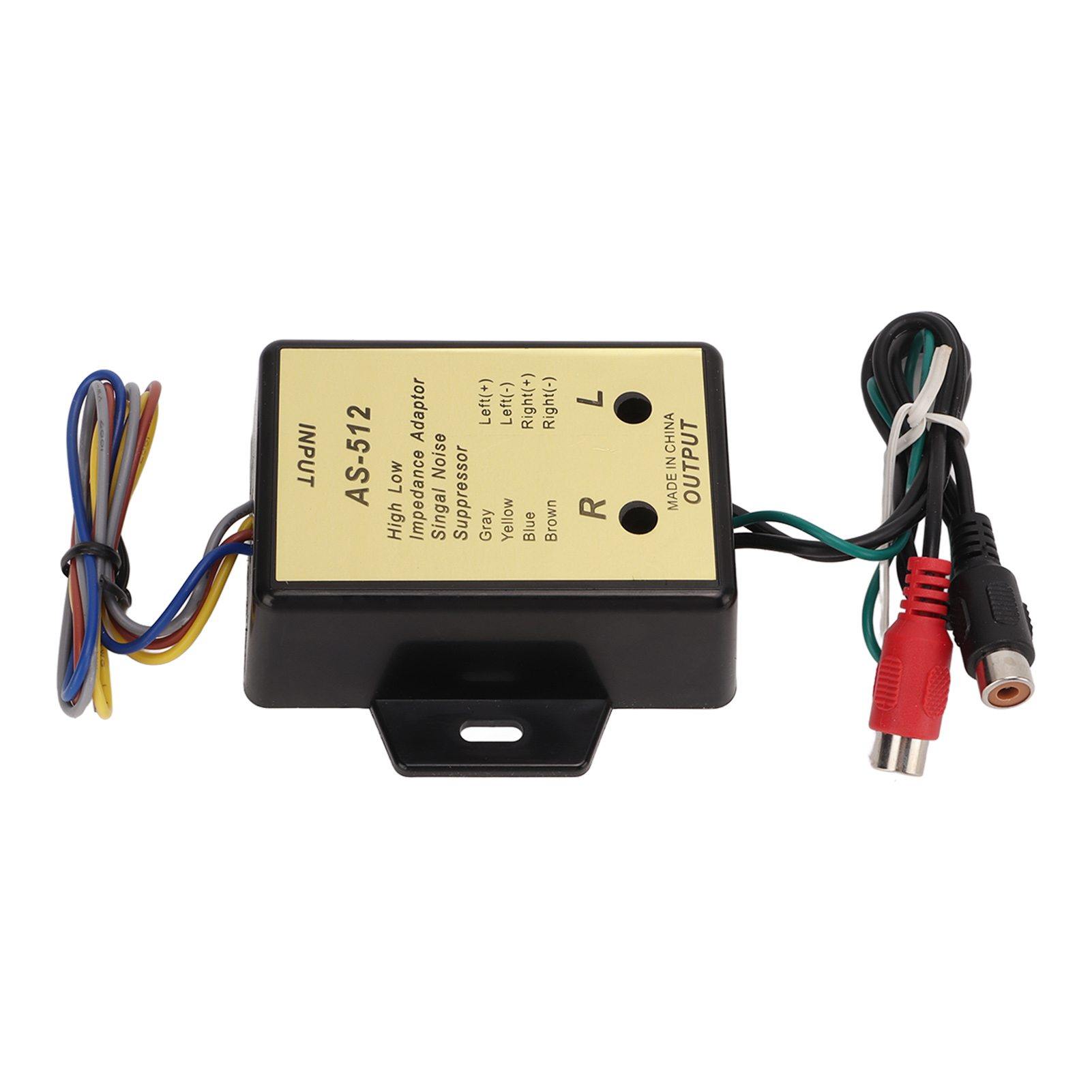 2-kanal-audio-konverteradapter Mit Hoher Zu Niedriger Impedanz, Lautsprecherausgang, Line-signal An Verstärker, 200 W, Für Autoradios.