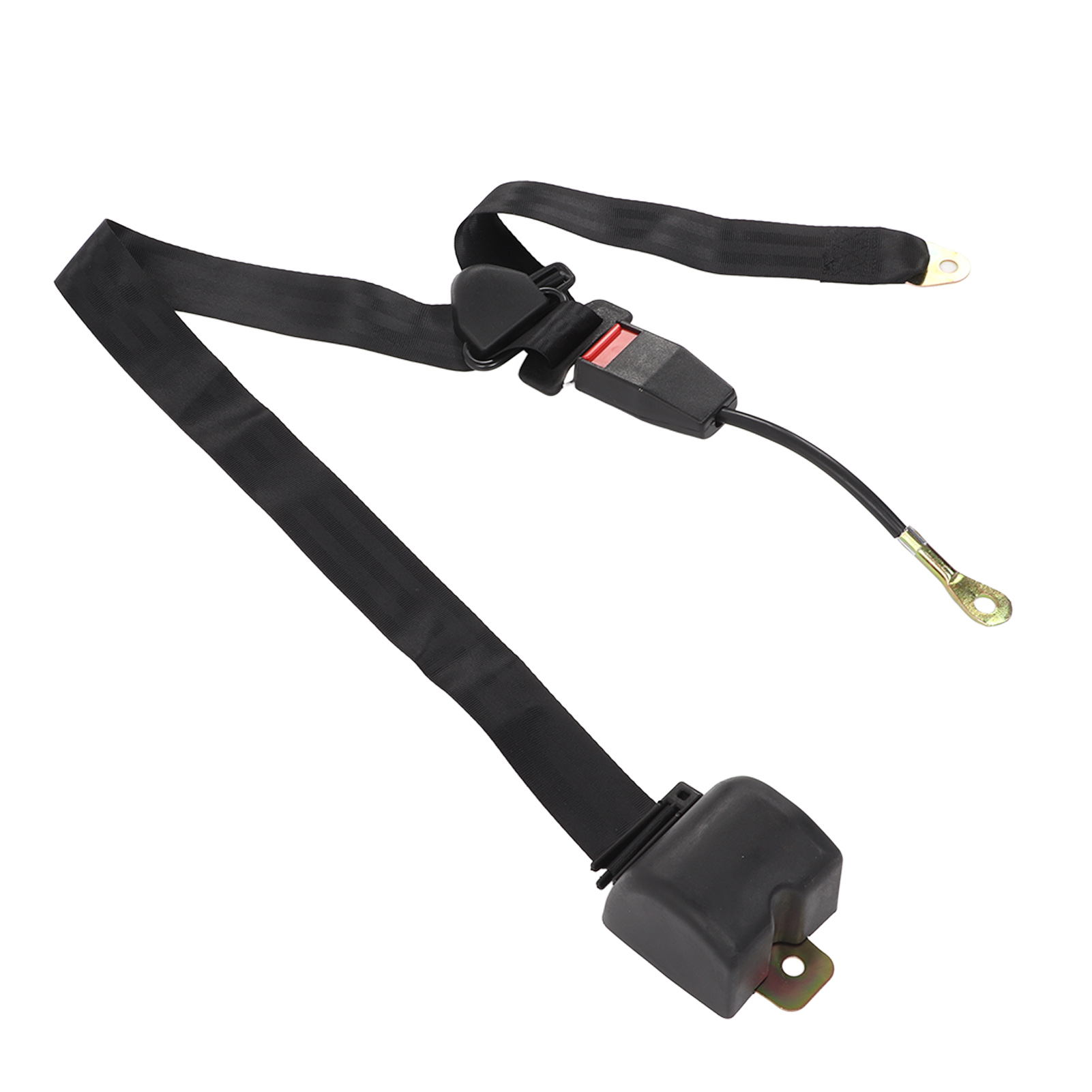 Verstellbarer 3-punkt-universal-sicherheitsgurt Aus Schwarzem Nylon Und Kunststoff Für Go-karts, Golfwagen Und Pick-ups